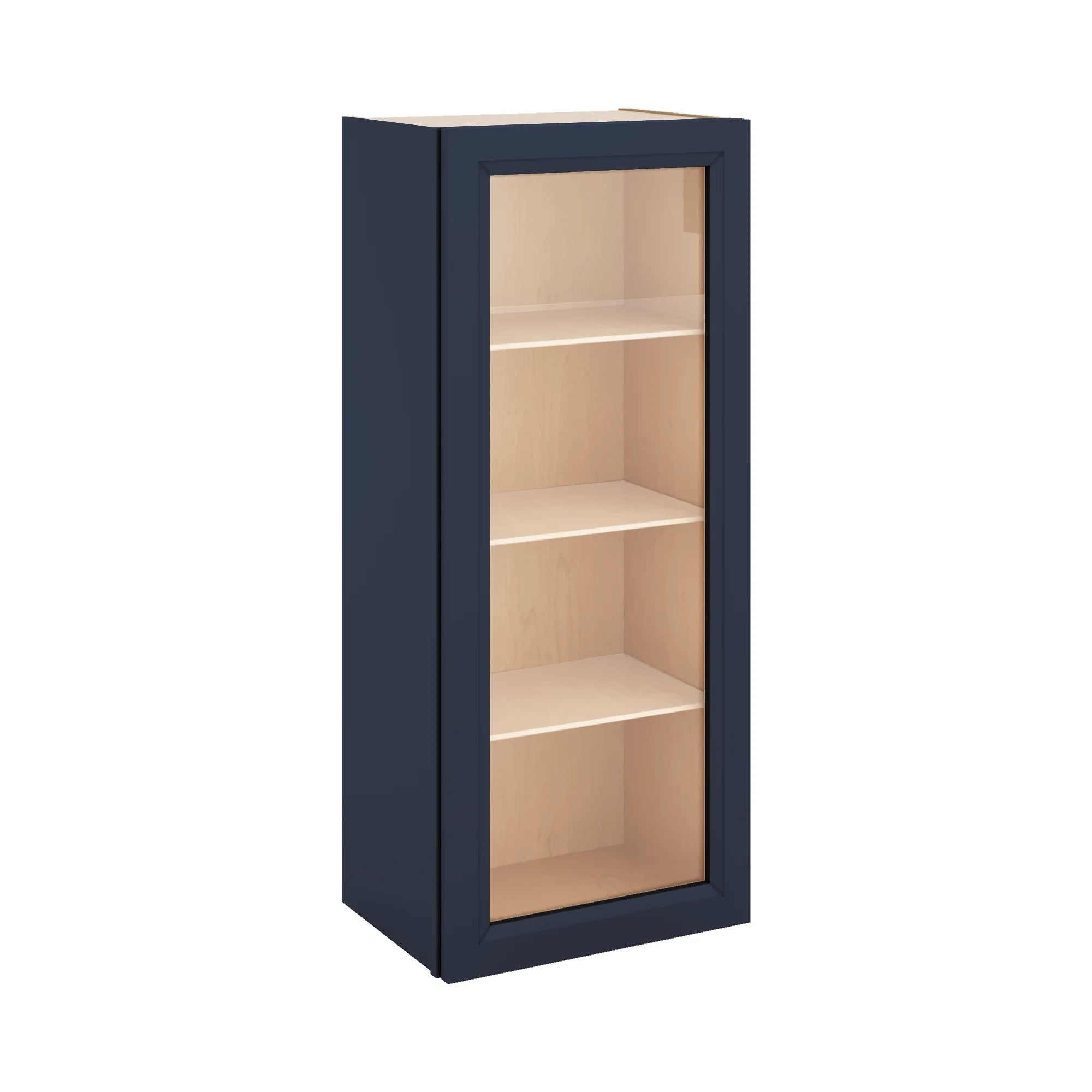 J&K Naval B7 Wall Glass Cabinet - 18" W x 42" H (No Glass Insert)