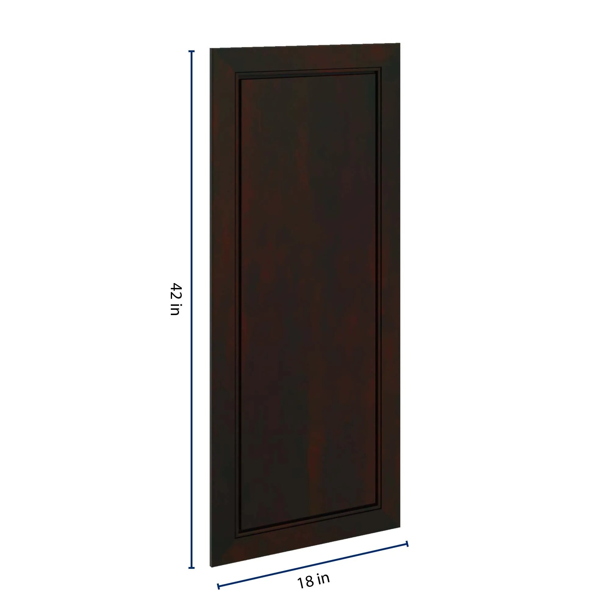 J&K Espresso K8 Dummy Insert Door Panel 18" W x 42" H