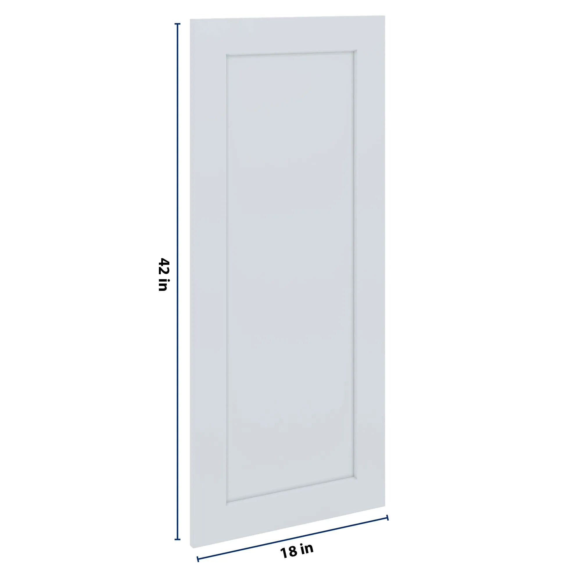 J&K White Shaker S8 Dummy Insert Door Panel 18" W x 42" H