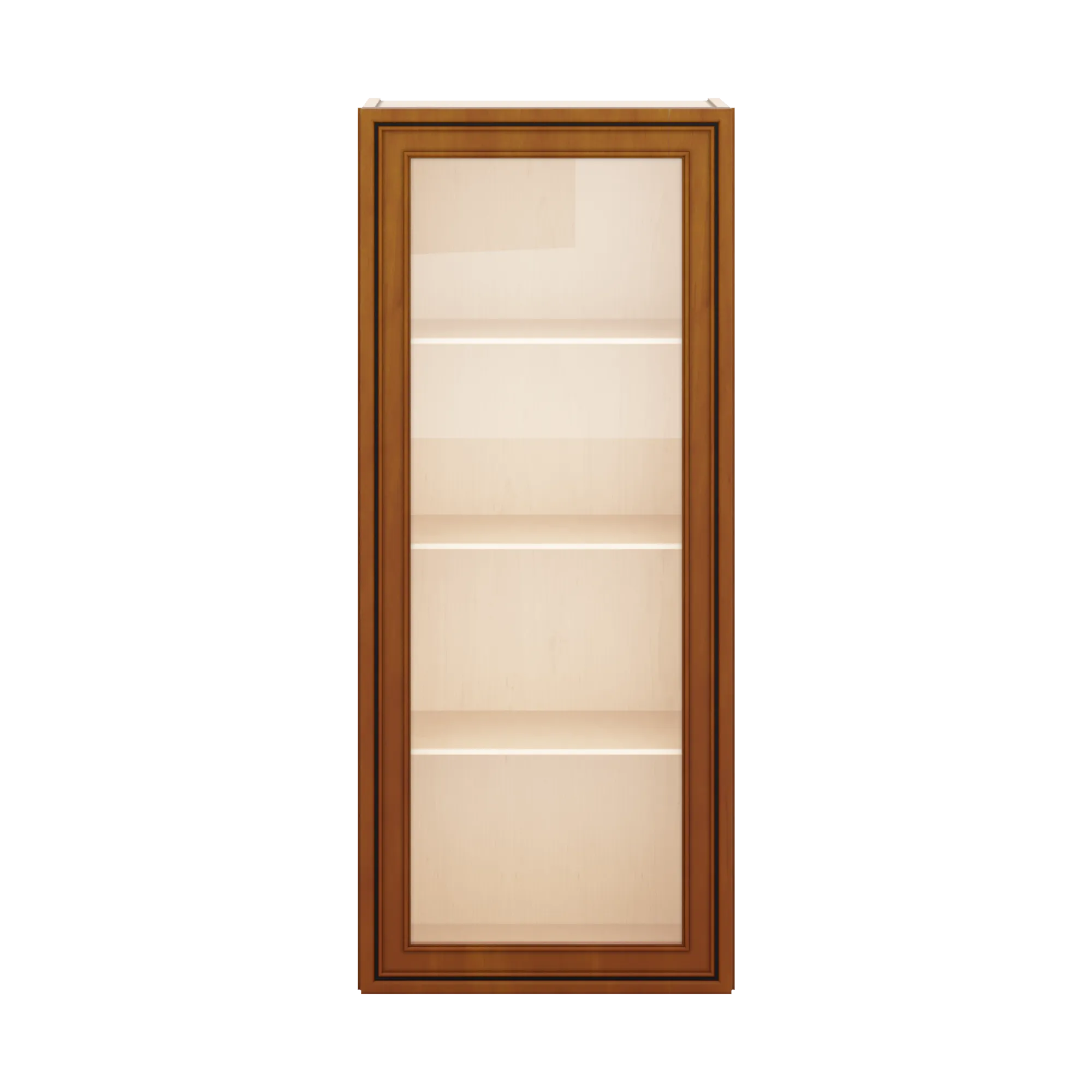 j k mocha glazed k10 wall glass cabinet 18 w x 42 h no glass insert