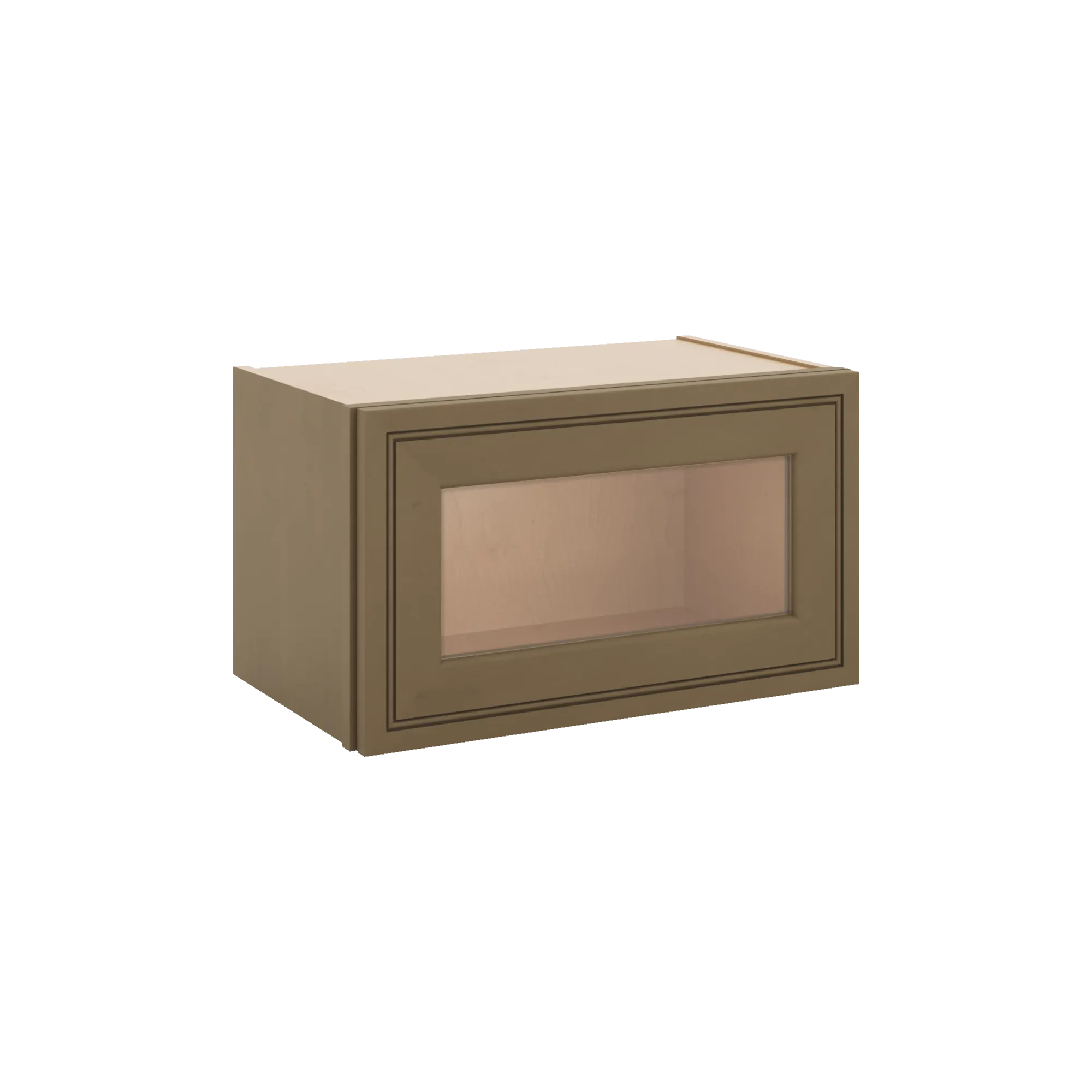 J&K Hazel H8 Wall Glass Cabinet - 21" W x 12" H (No Glass Insert)