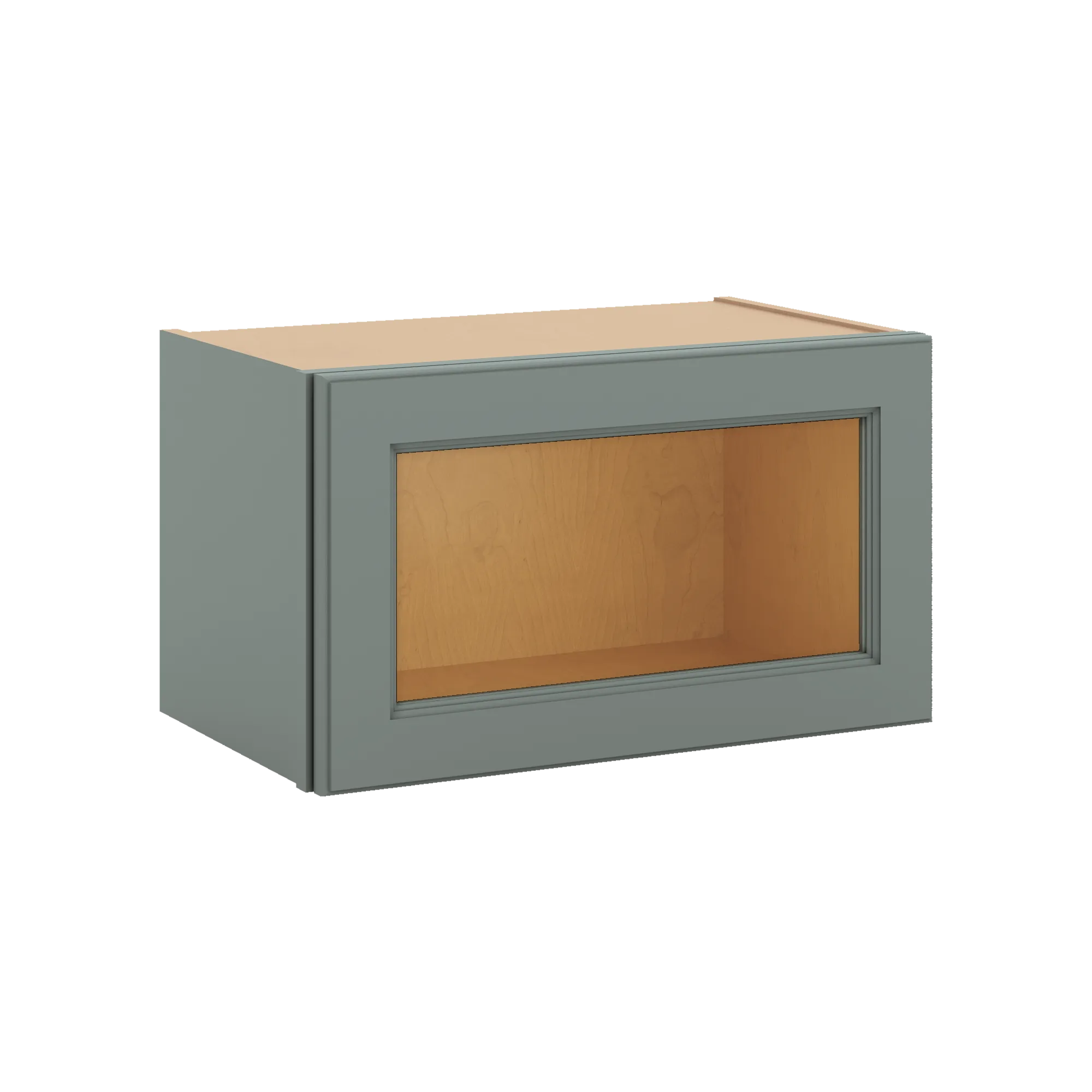 J&K Sage E3 Wall Glass Cabinet - 21" W x 12" H (No Glass Insert)