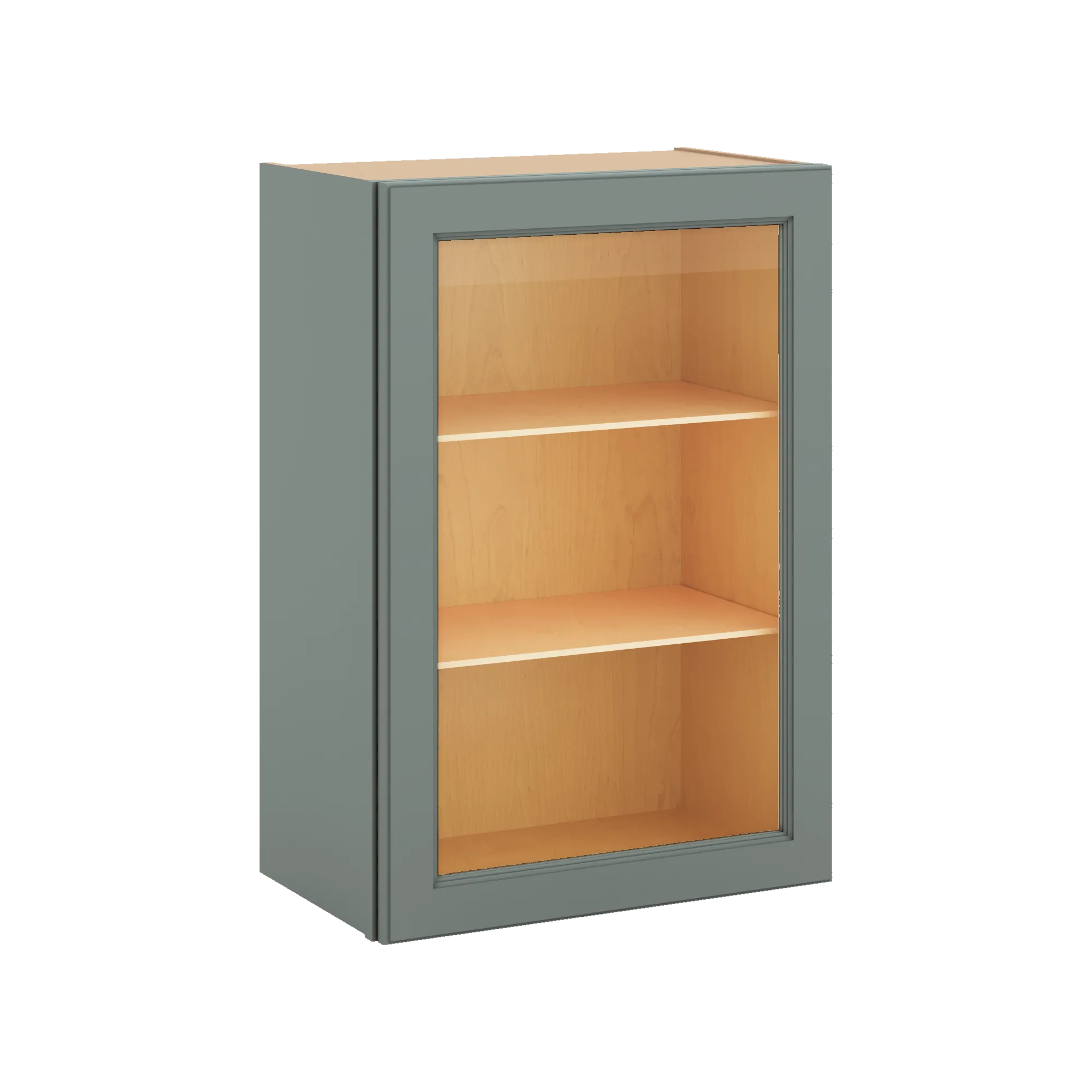 J&K Sage E3 Wall Glass Cabinet - 21" W x 30" H (No Glass Insert)