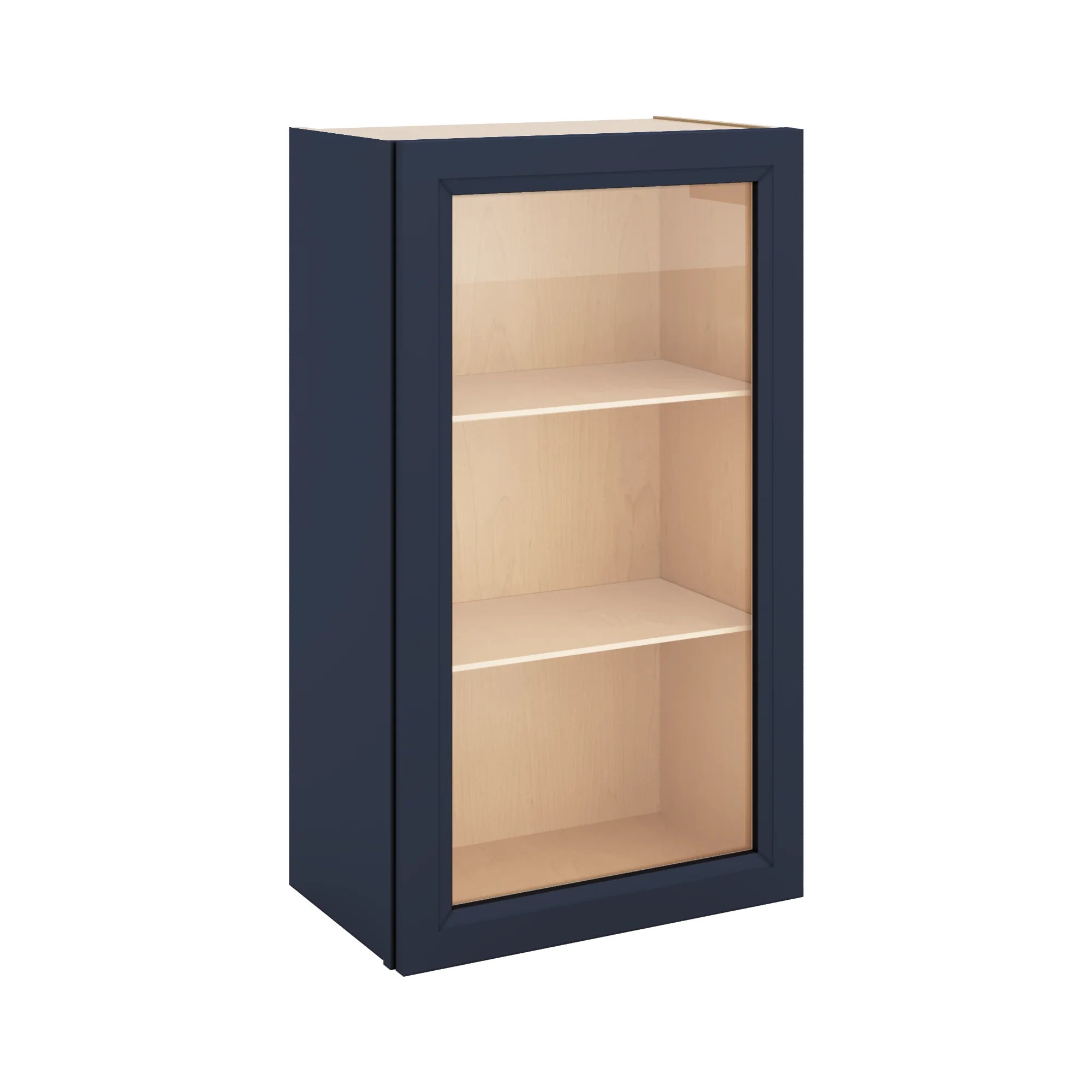 J&K Naval B7 Wall Glass Cabinet - 21" W x 36" H (No Glass Insert)
