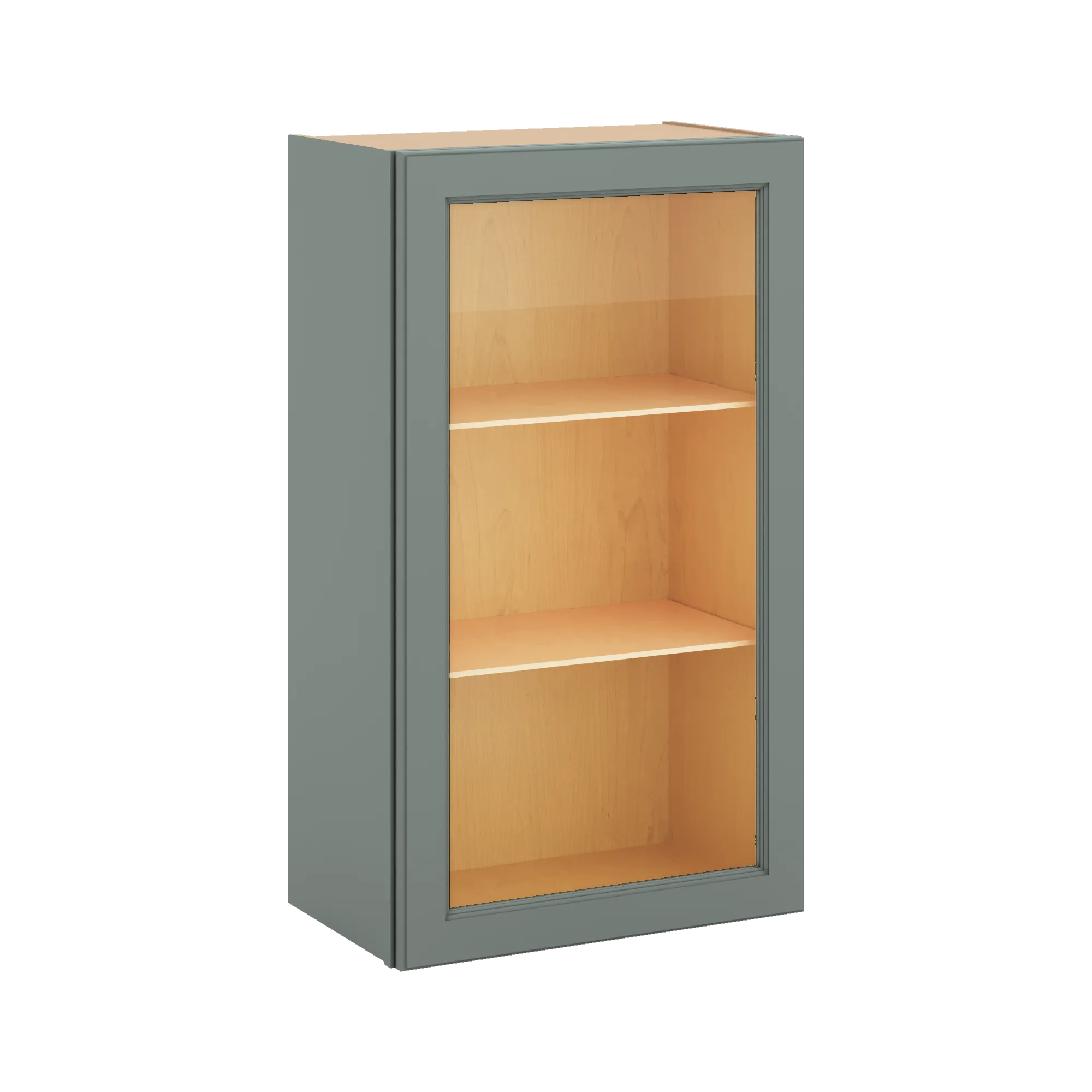 J&K Sage E3 Wall Glass Cabinet - 21" W x 36" H (No Glass Insert)