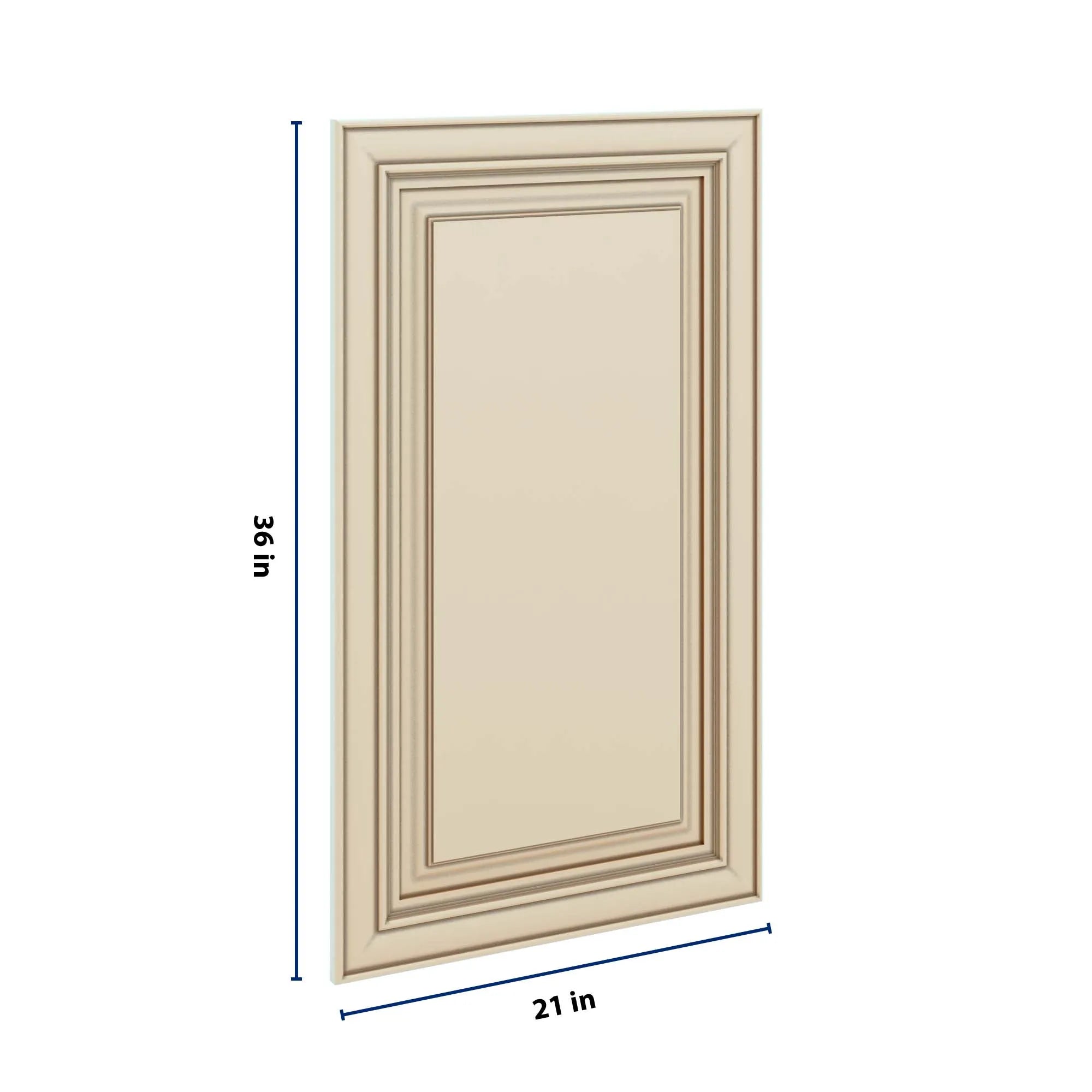 J&K Creme Glazed A7 Dummy Insert Door Panel 21" W x 36" H