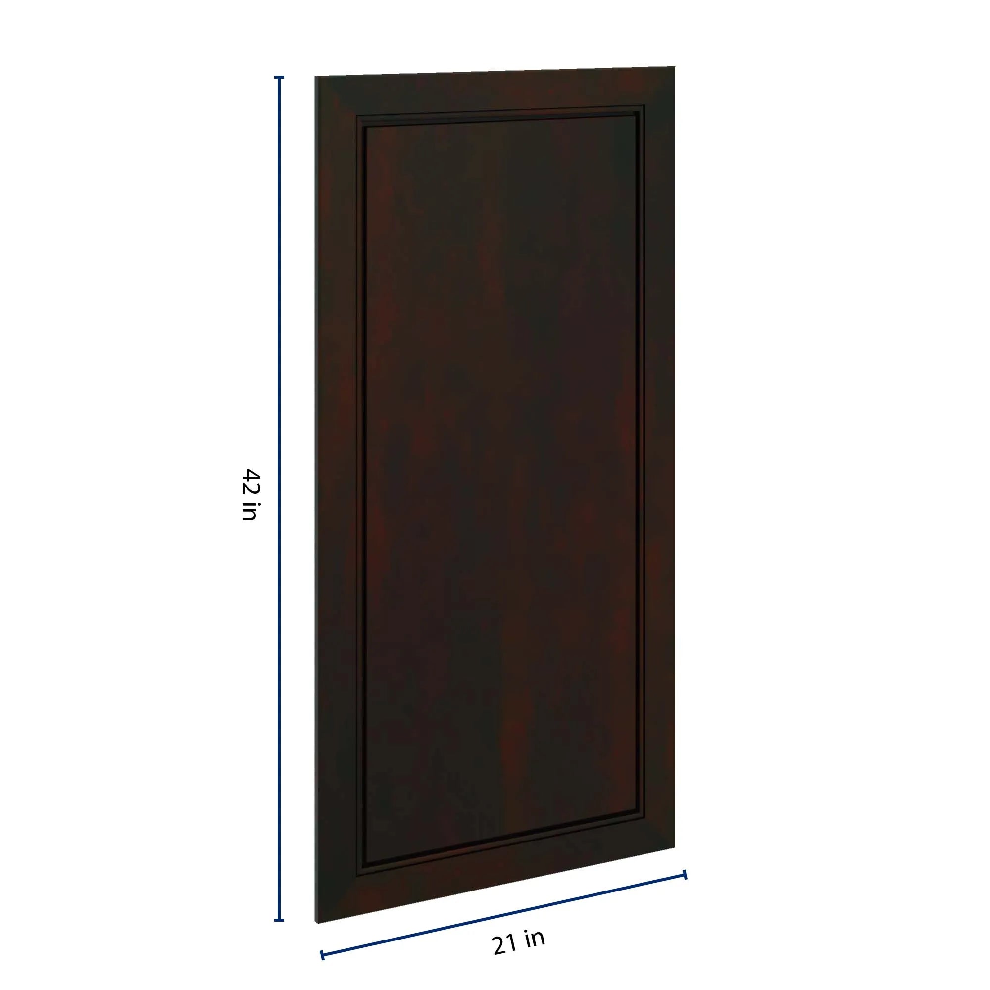 J&K Espresso K8 Dummy Insert Door Panel 21" W x 42" H