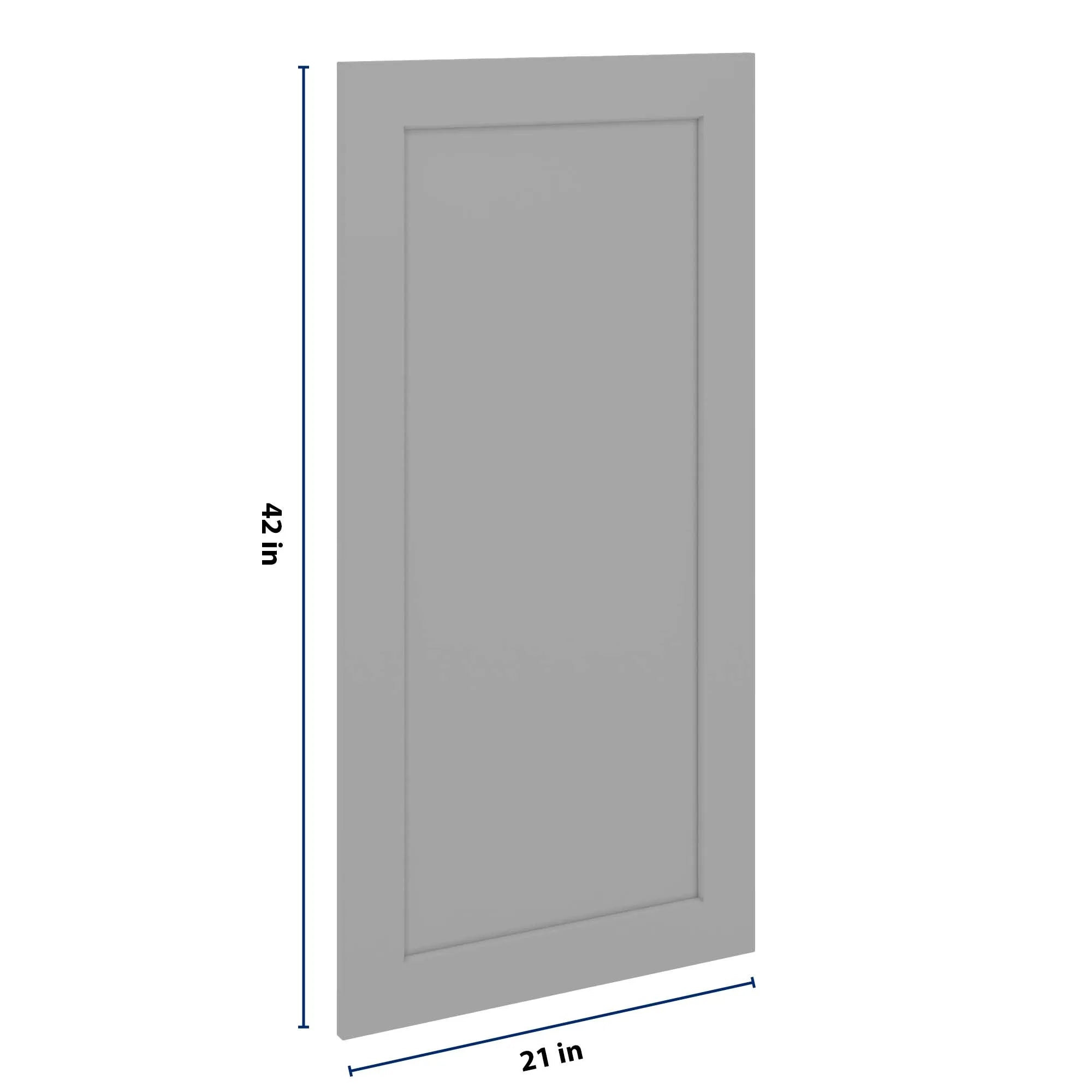 J&K Castle Grey S5 Dummy Insert Door Panel 21" W x 42" H