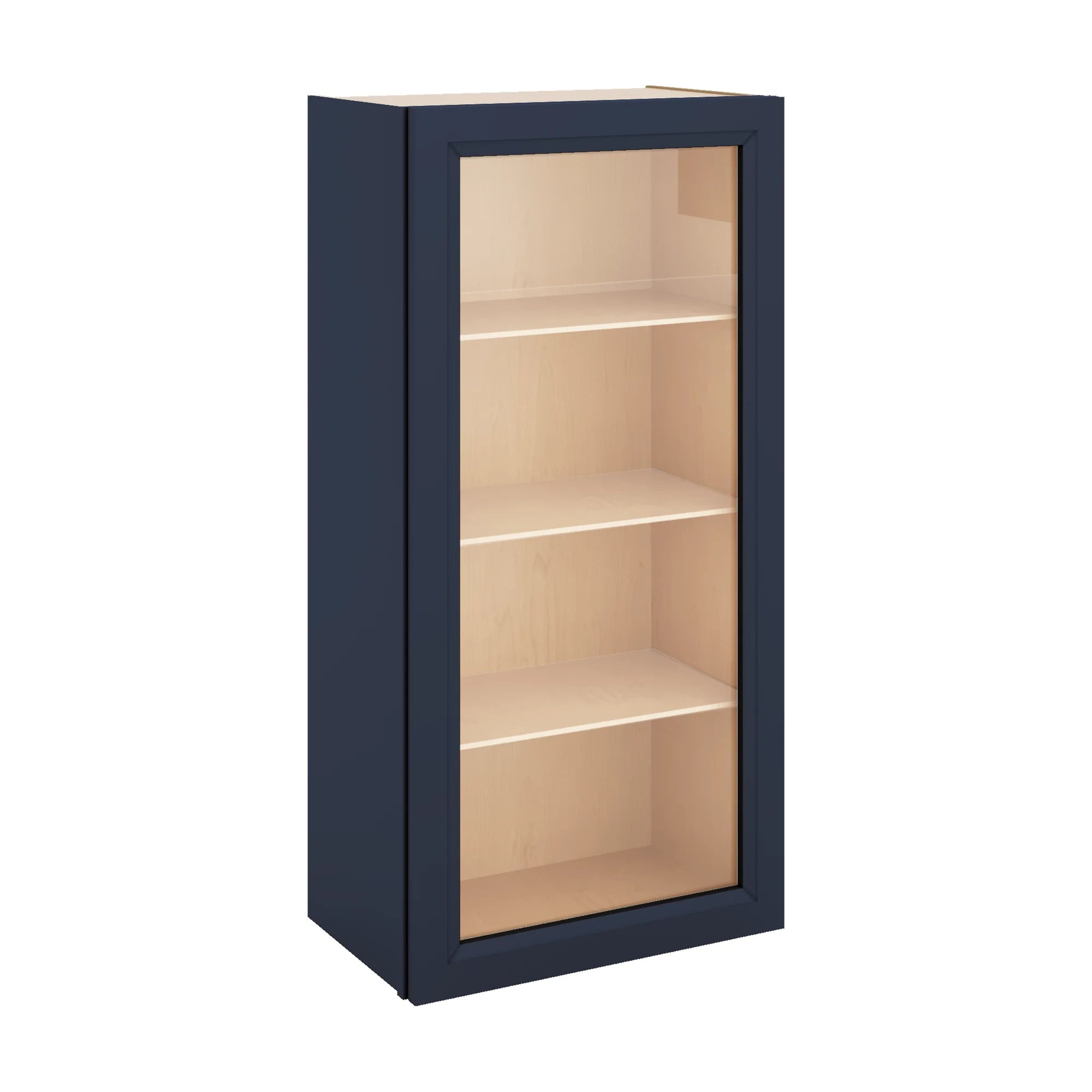 J&K Naval B7 Wall Glass Cabinet - 21" W x 42" H (No Glass Insert)
