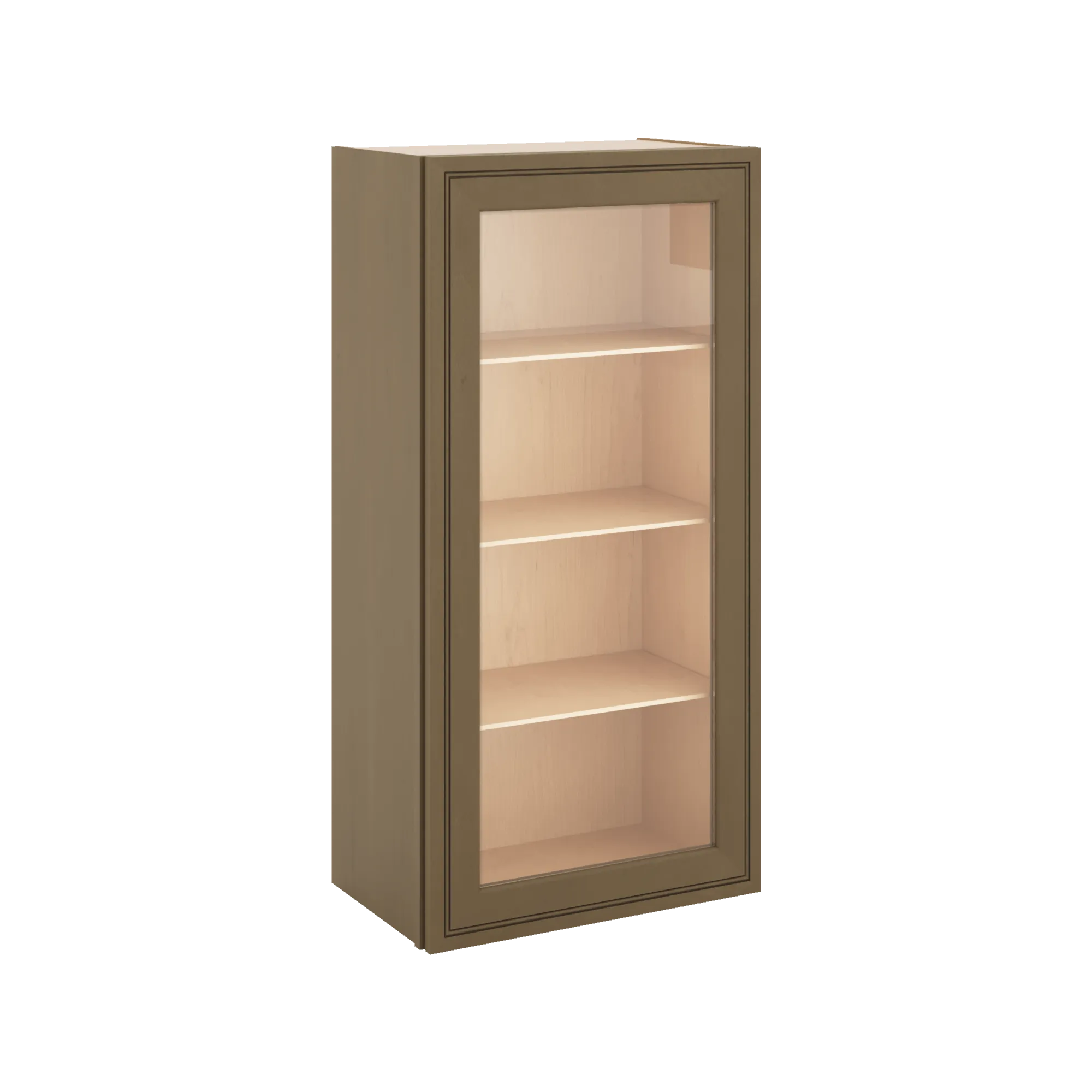 J&K Hazel H8 Wall Glass Cabinet - 21" W x 42" H (No Glass Insert)