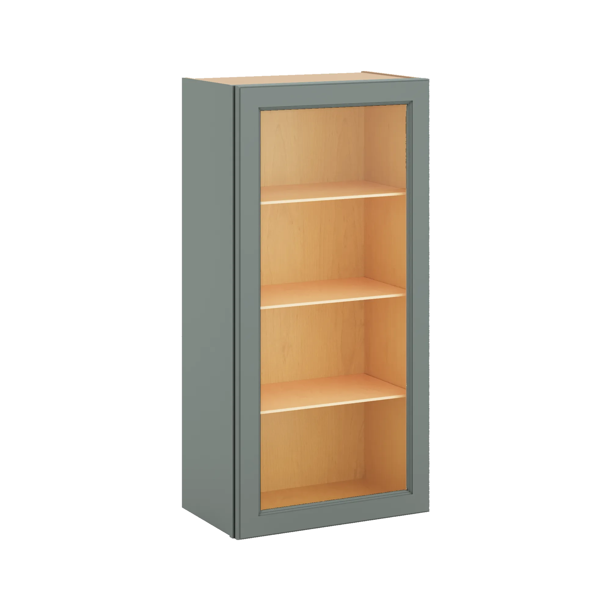 J&K Sage E3 Wall Glass Cabinet - 21" W x 42" H (No Glass Insert)