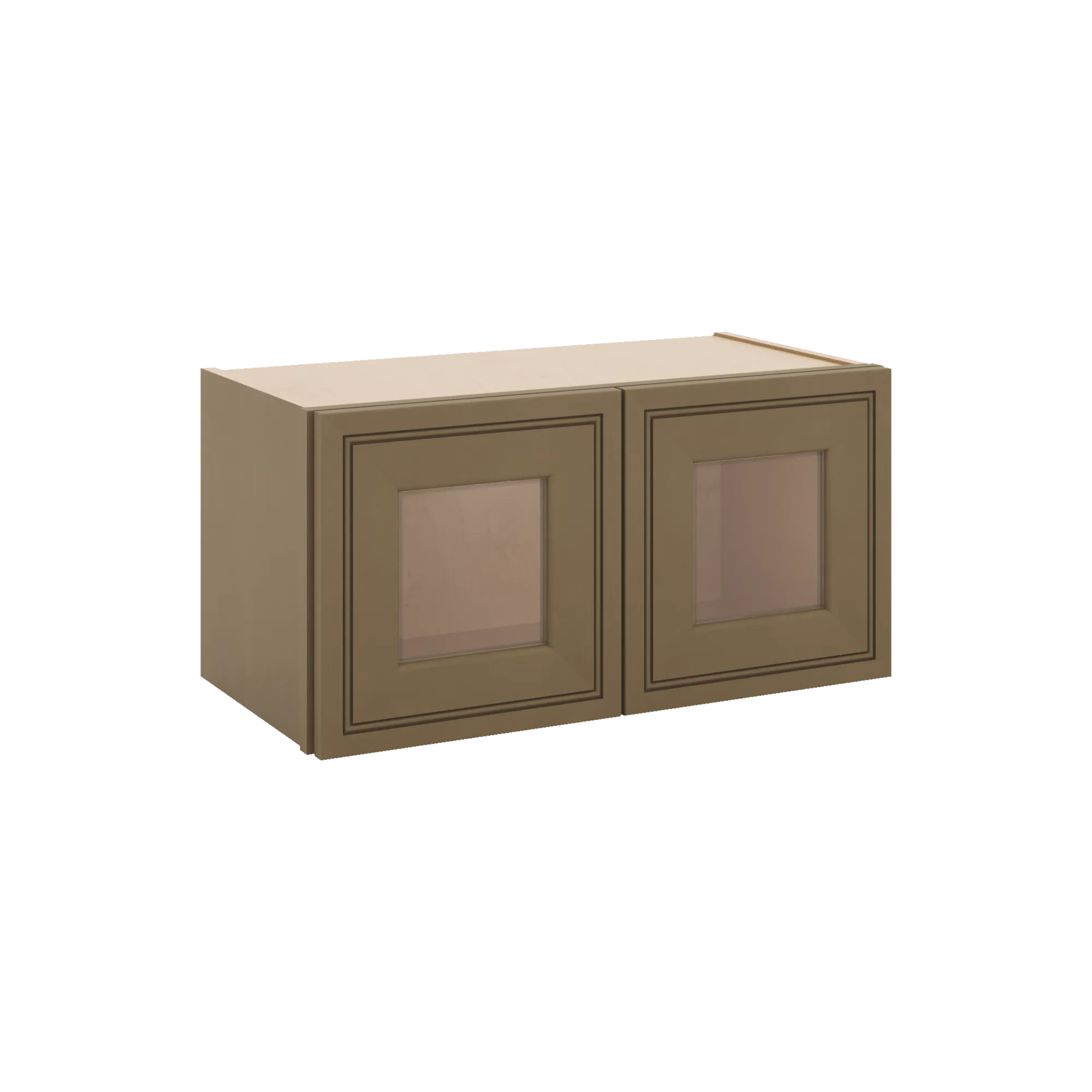 J&K Hazel H8 Wall Glass Cabinet - 24" W x 12" H (No Glass Insert)