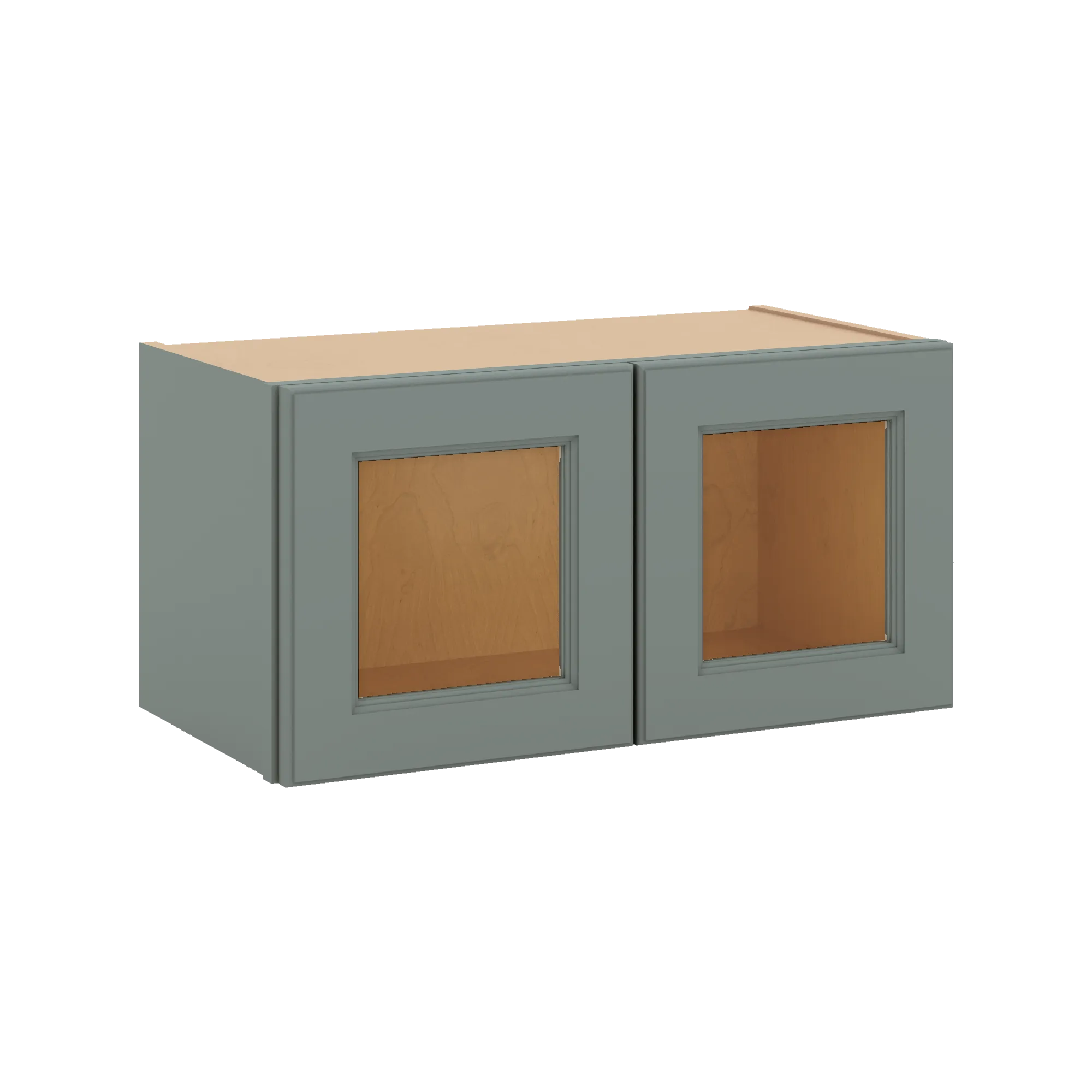 J&K Sage E3 Wall Glass Cabinet - 24" W x 12" H (No Glass Insert)