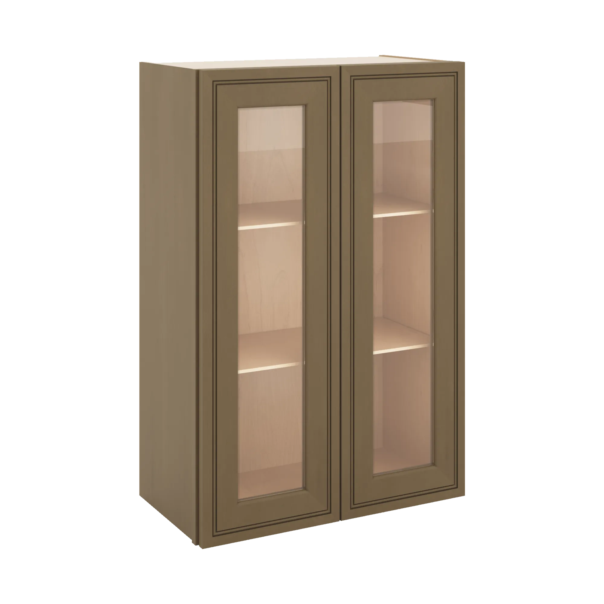 J&K Hazel H8 Wall Glass Cabinet - 24" W x 36" H (No Glass Insert)