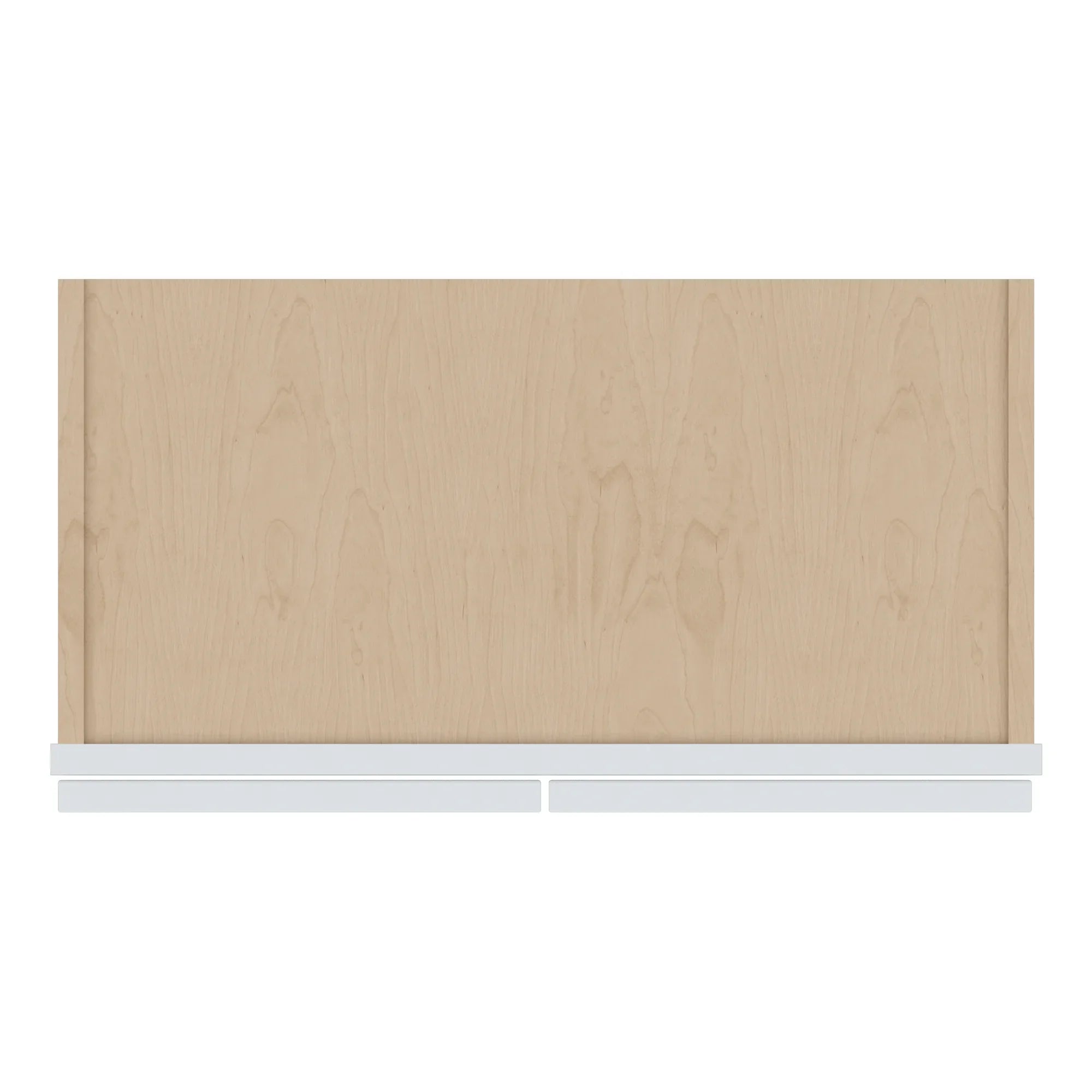 J&K White Shaker S8 Wall Glass Cabinet   24" W x 36" H (No Glass Insert)