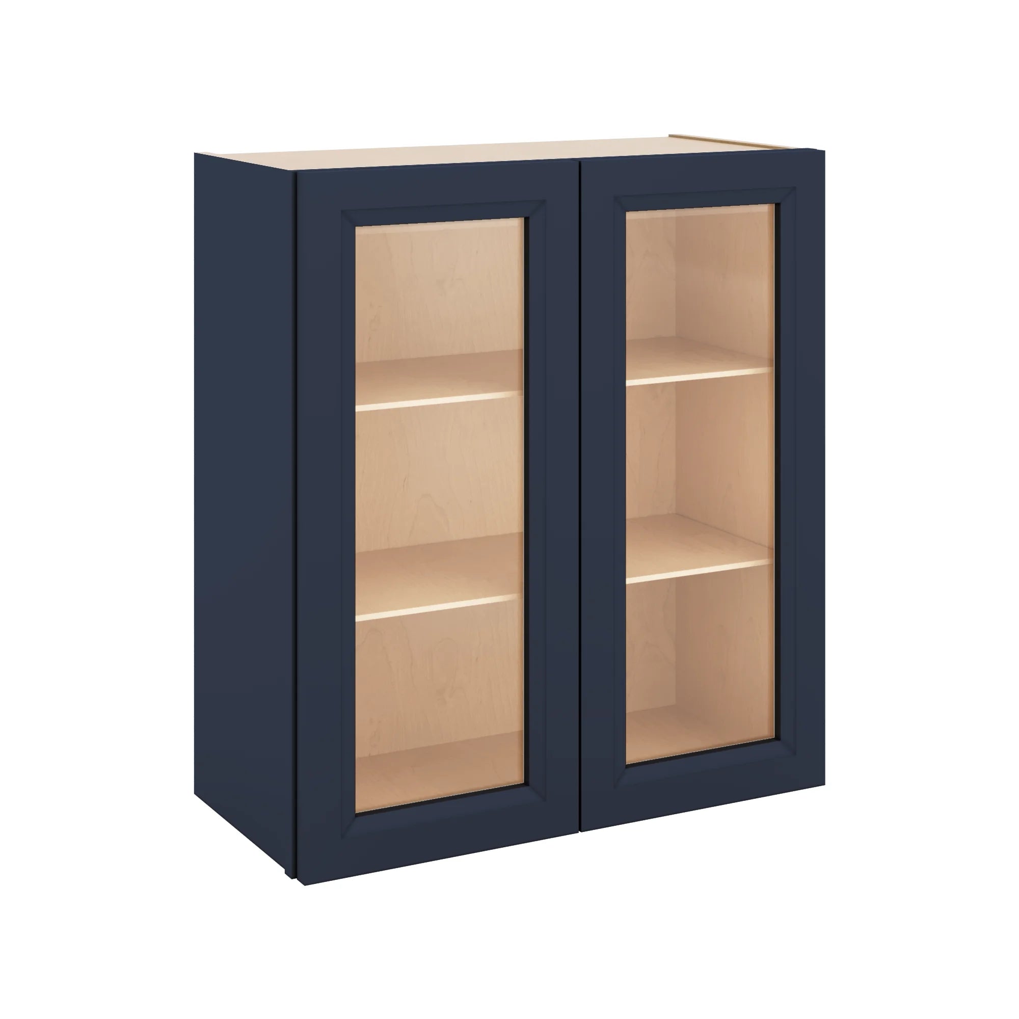 J&K Naval B7 Wall Glass Cabinet - 27" W x 30" H (No Glass Insert)