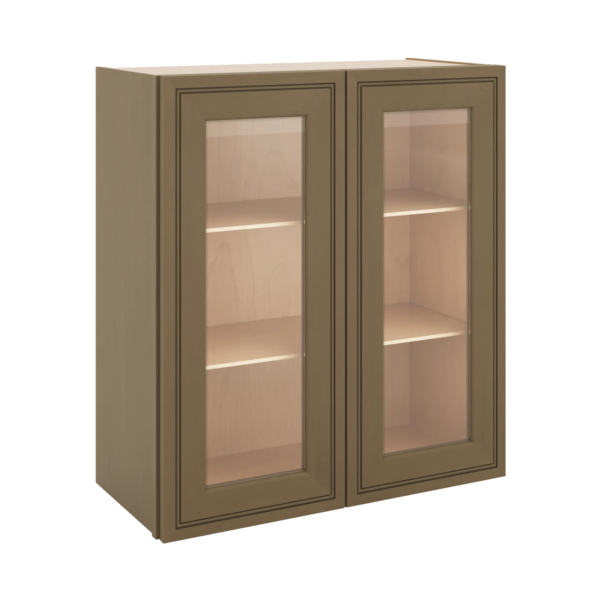 J&K Hazel H8 Wall Glass Cabinet - 27" W x 30" H (No Glass Insert)