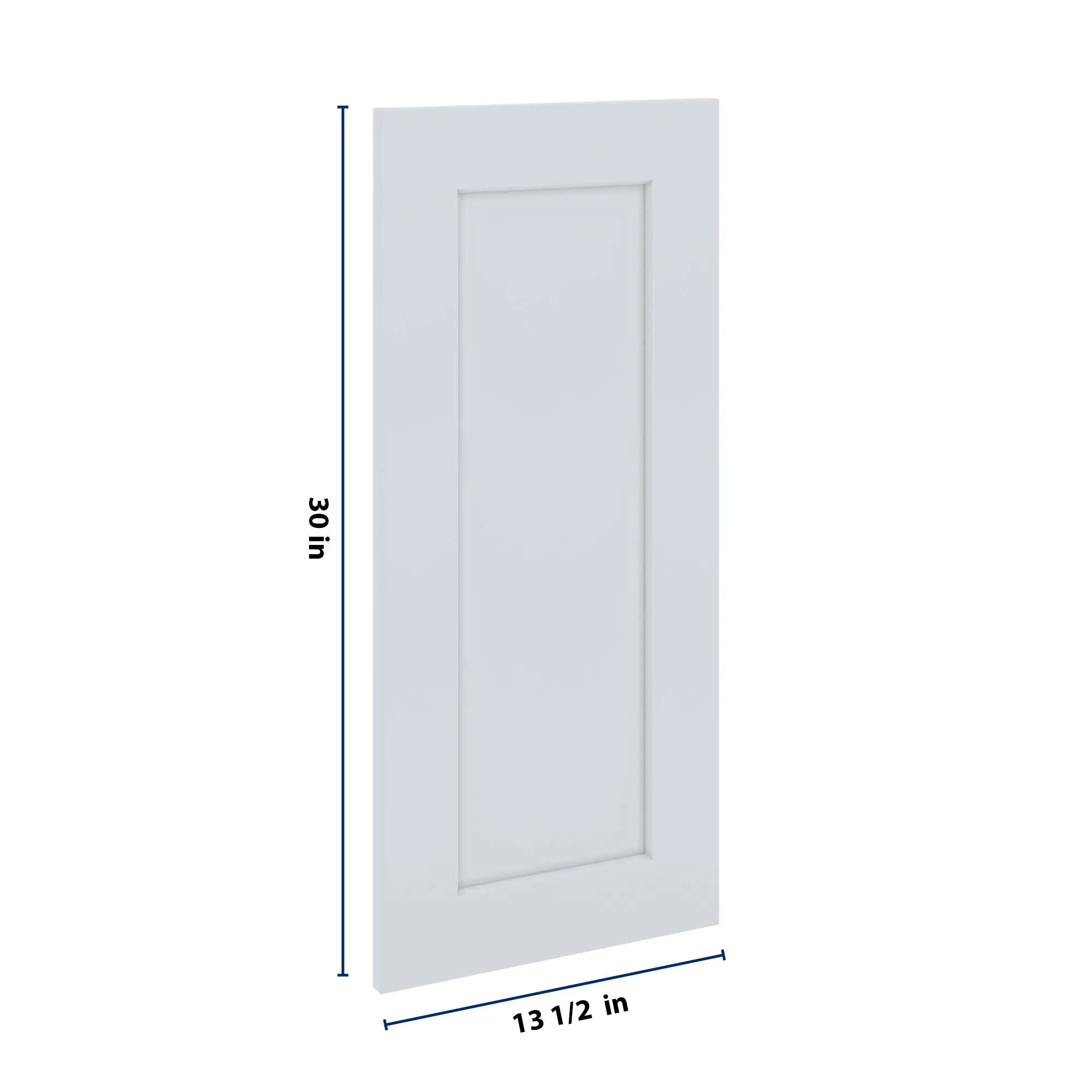 J&K White Shaker S8 Dummy Insert Door Panel 13 1/2" W x 30" H