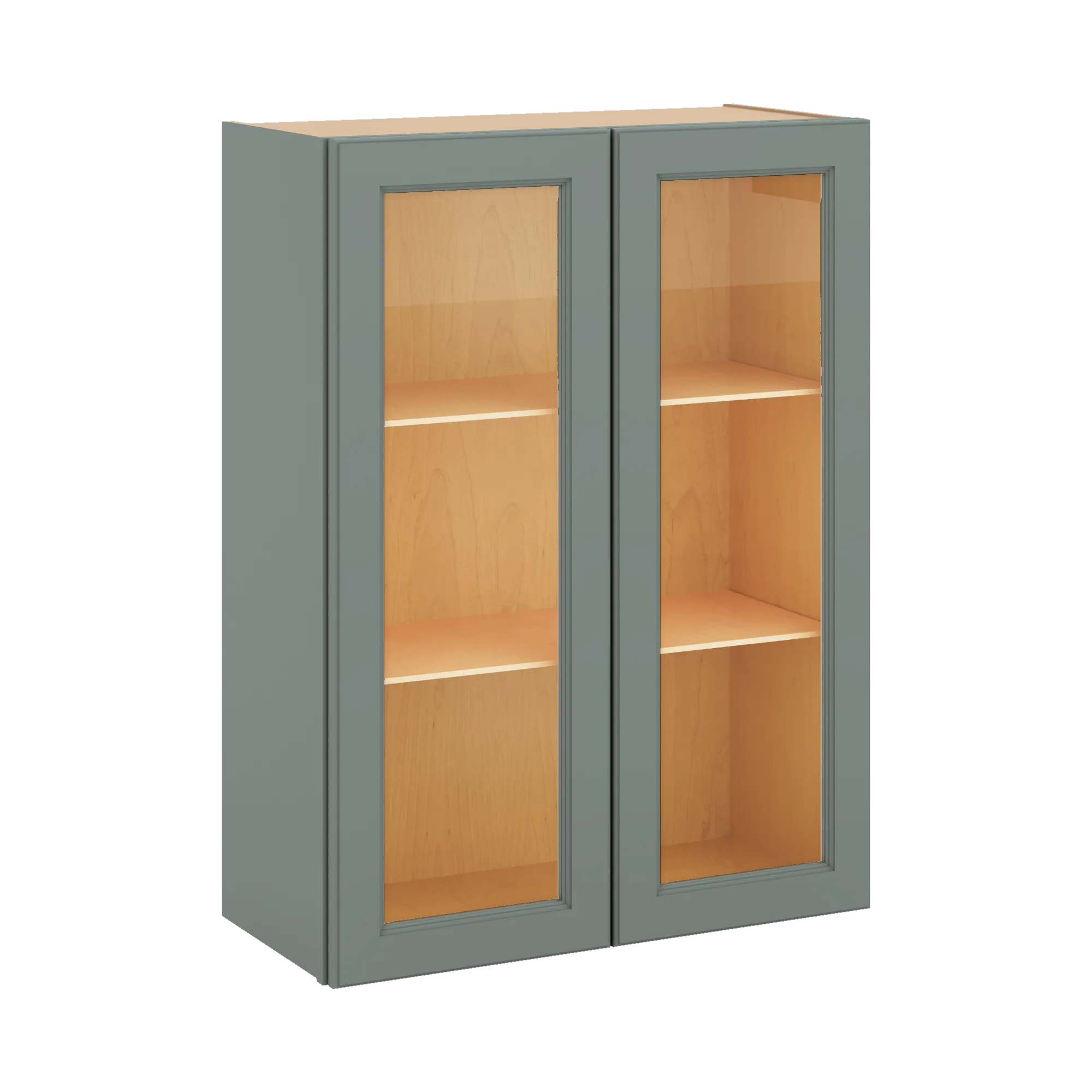 J&K Sage E3 Wall Glass Cabinet - 27" W x 36" H (No Glass Insert)