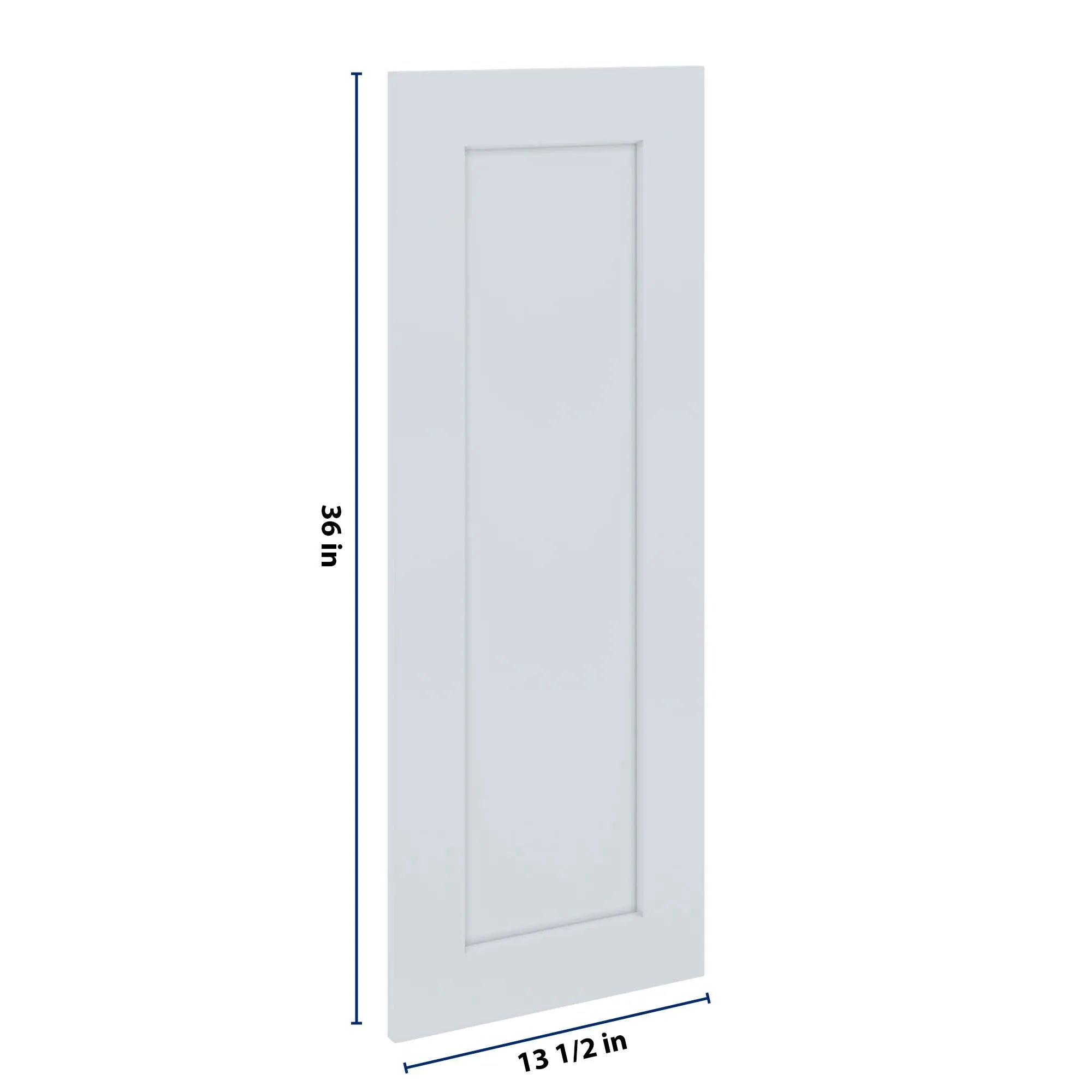 J&K White Shaker S8 Dummy Insert Door Panel 13 1/2" W x 36" H