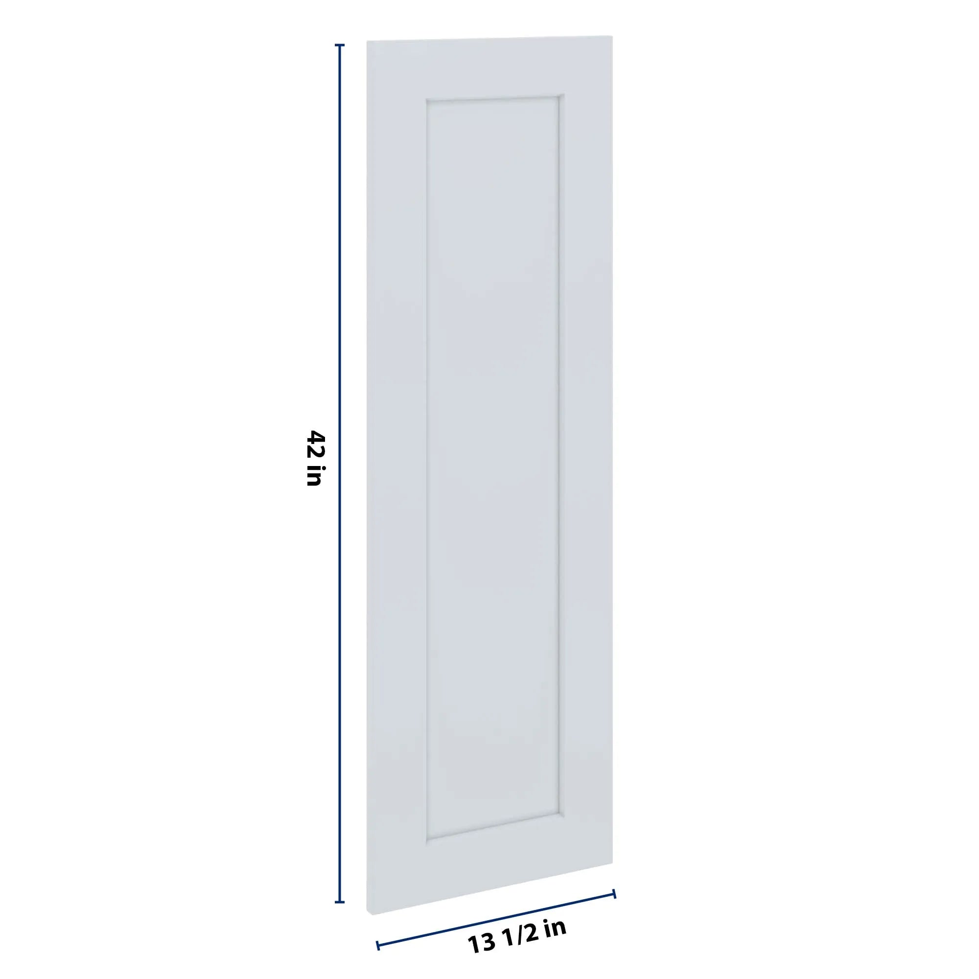 J&K White Shaker S8 Dummy Insert Door Panel 13 1/2" W x 42" H