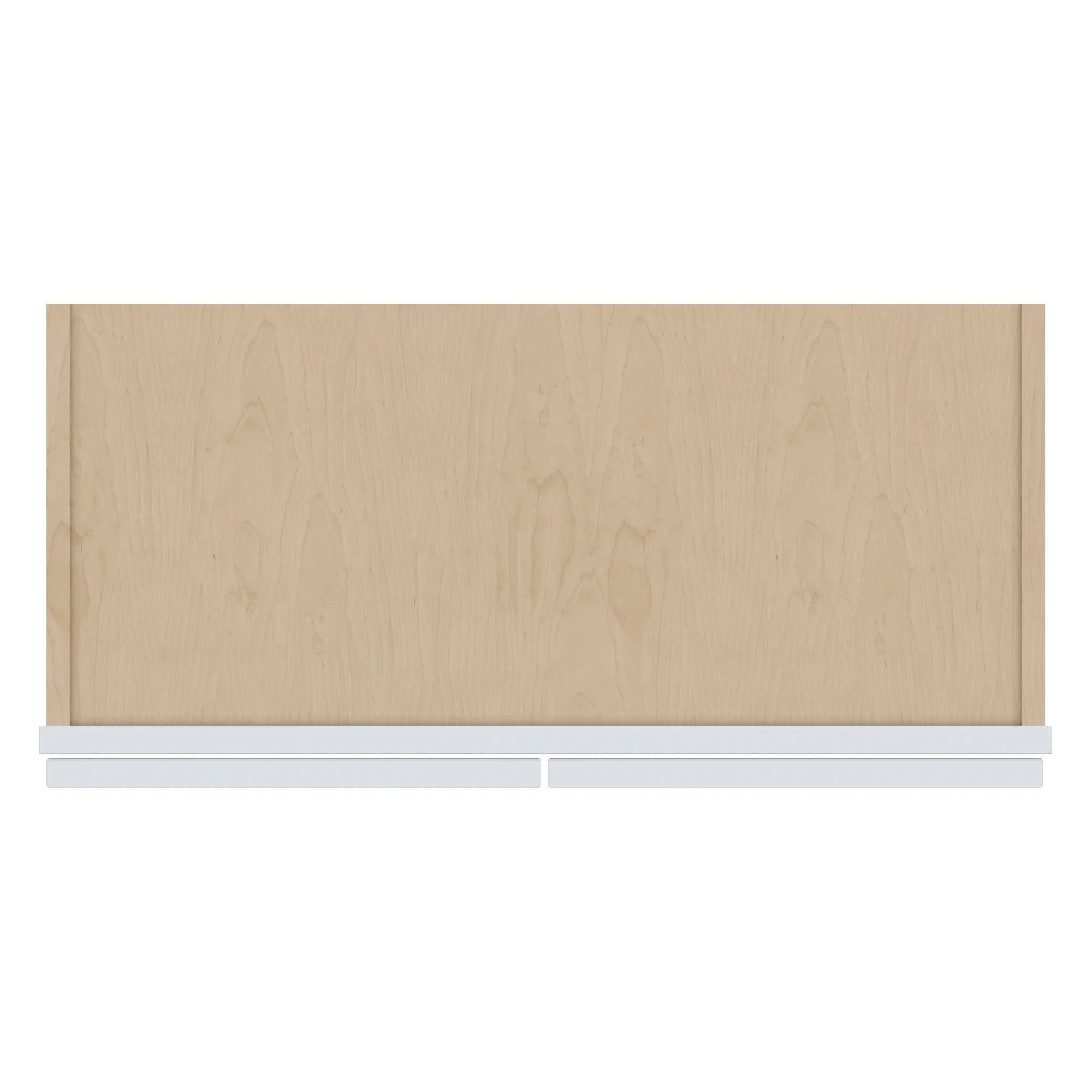 J&K White Shaker S8 Wall Glass Cabinet   27" W x 42" H (No Glass Insert)