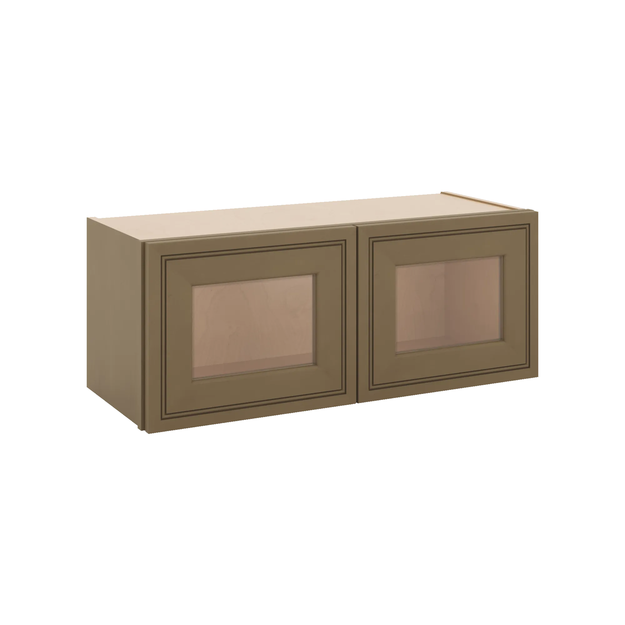 J&K Hazel H8 Wall Glass Cabinet - 30" W x 12" H (No Glass Insert)