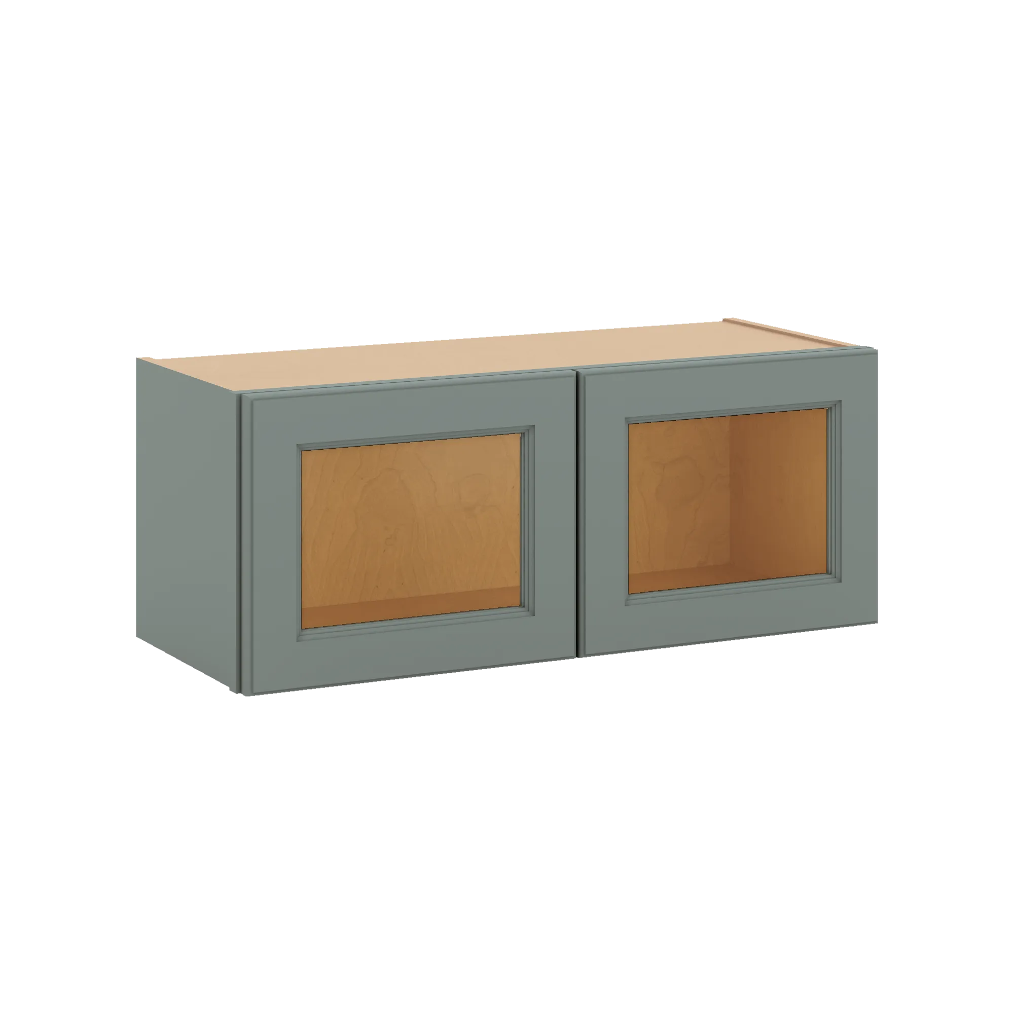 J&K Sage E3 Wall Glass Cabinet - 30" W x 12" H (No Glass Insert)