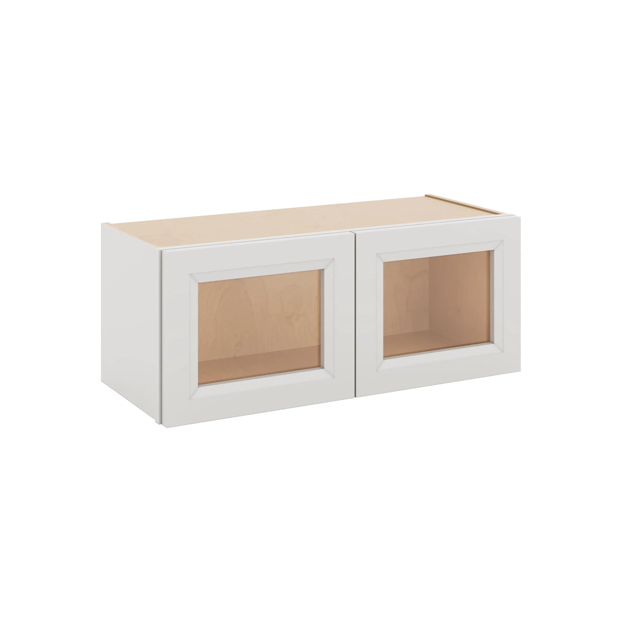J&K Pure B5 Wall Glass Cabinet - 30" W x 12" H (No Glass Insert)