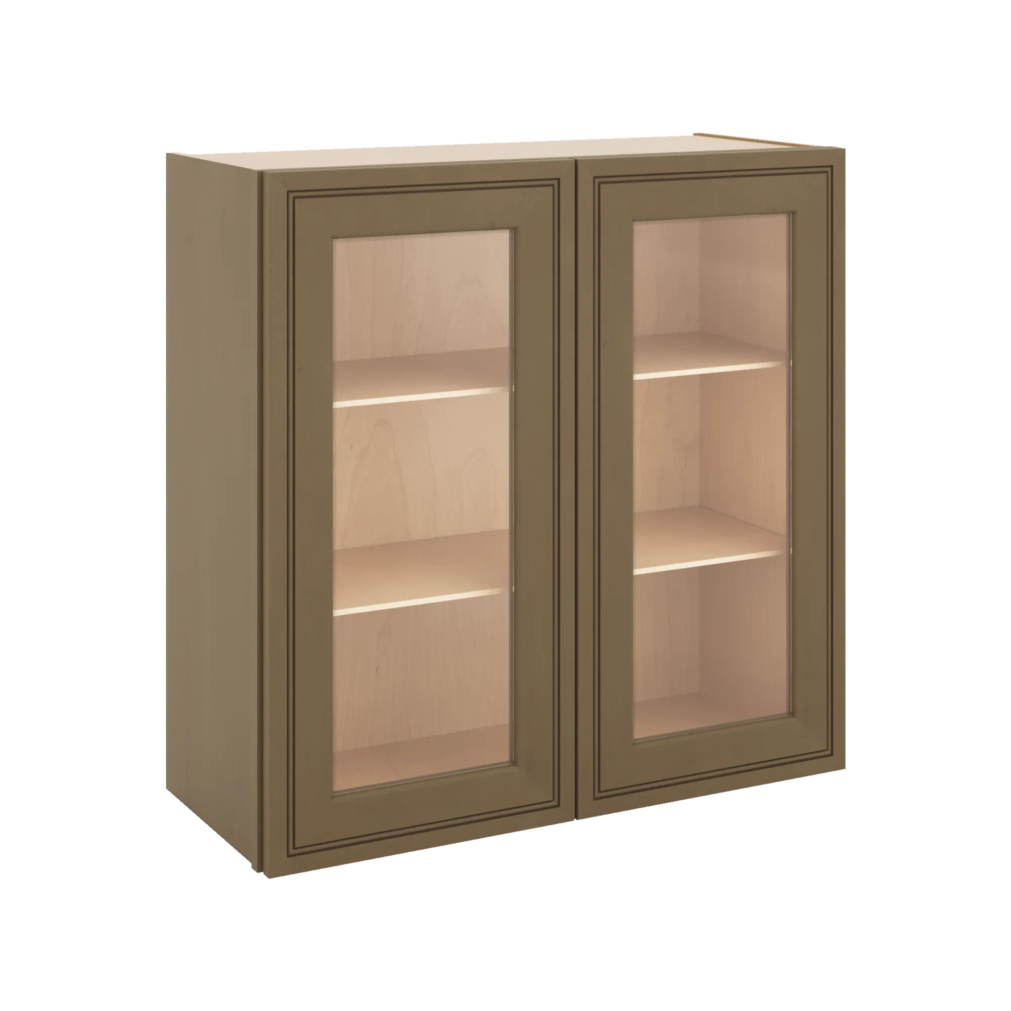J&K Hazel H8 Wall Glass Cabinet - 30" W x 30" H (No Glass Insert)
