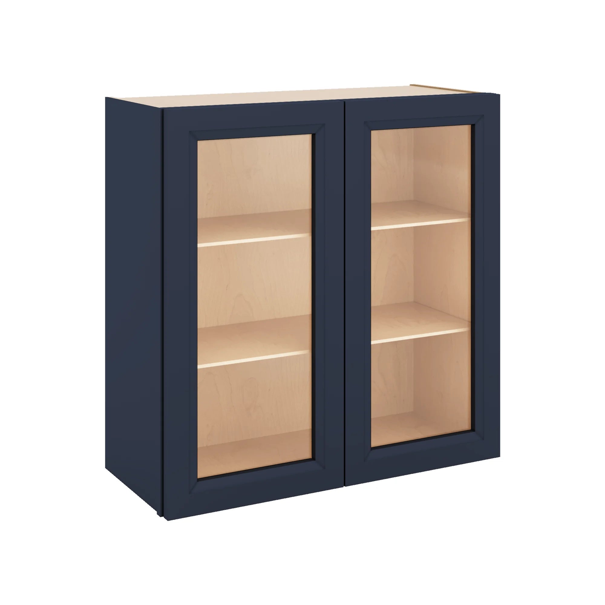 J&K Naval B7 Wall Glass Cabinet - 30" W x 30" H (No Glass Insert)