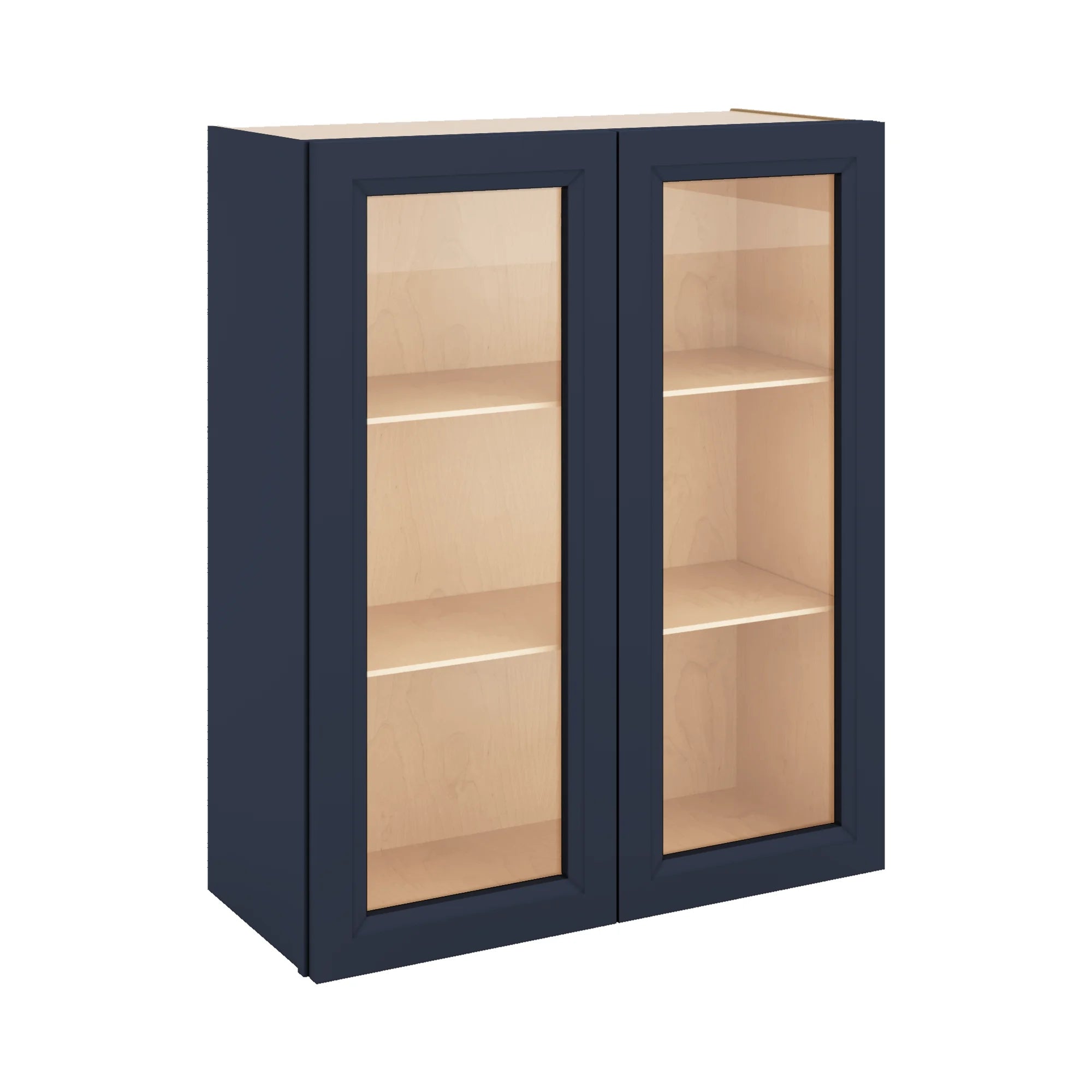J&K Naval B7 Wall Glass Cabinet - 30" W x 36" H (No Glass Insert)