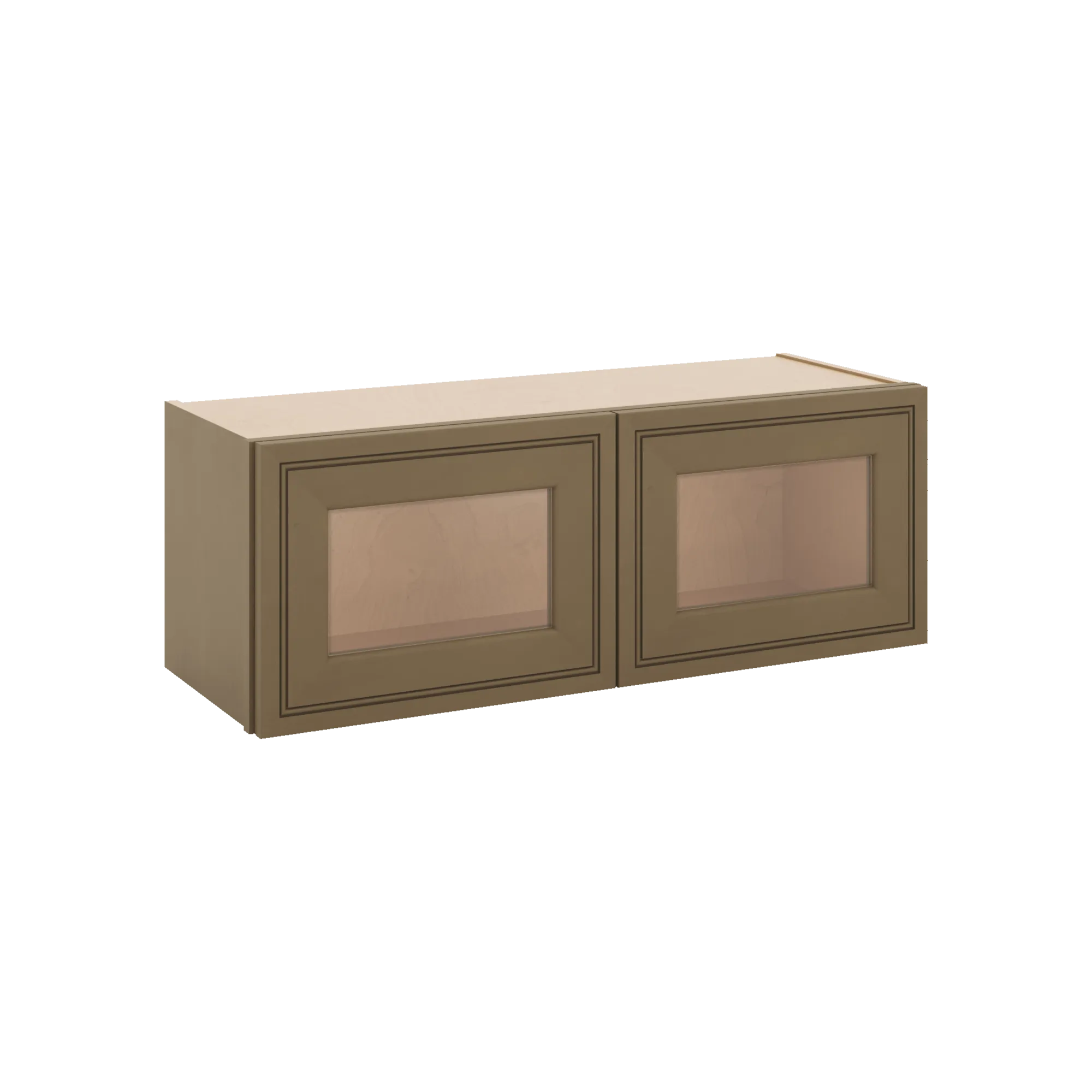 J&K Hazel H8 Wall Glass Cabinet - 33" W x 12" H (No Glass Insert)