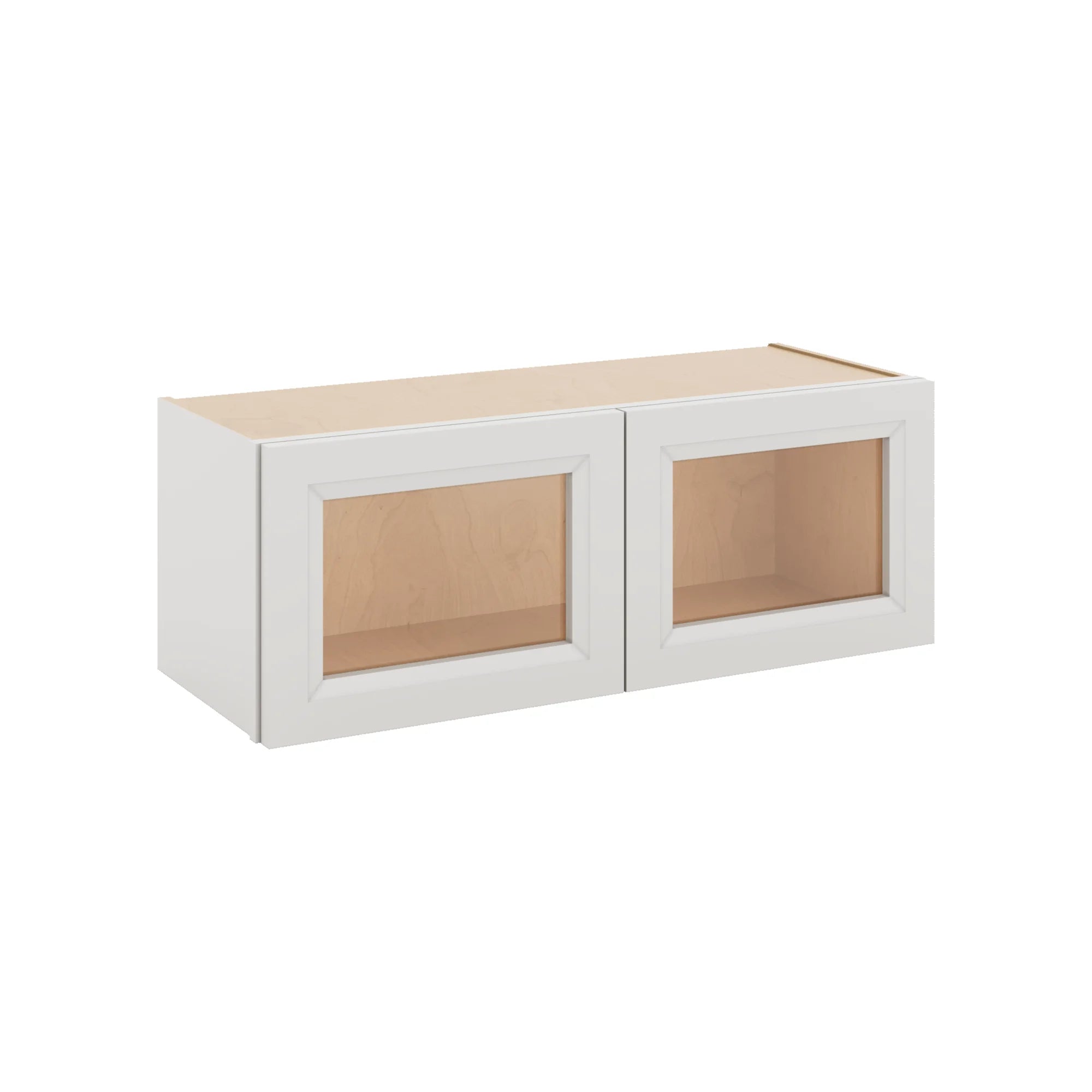 J&K Pure B5 Wall Glass Cabinet - 33" W x 12" H (No Glass Insert)