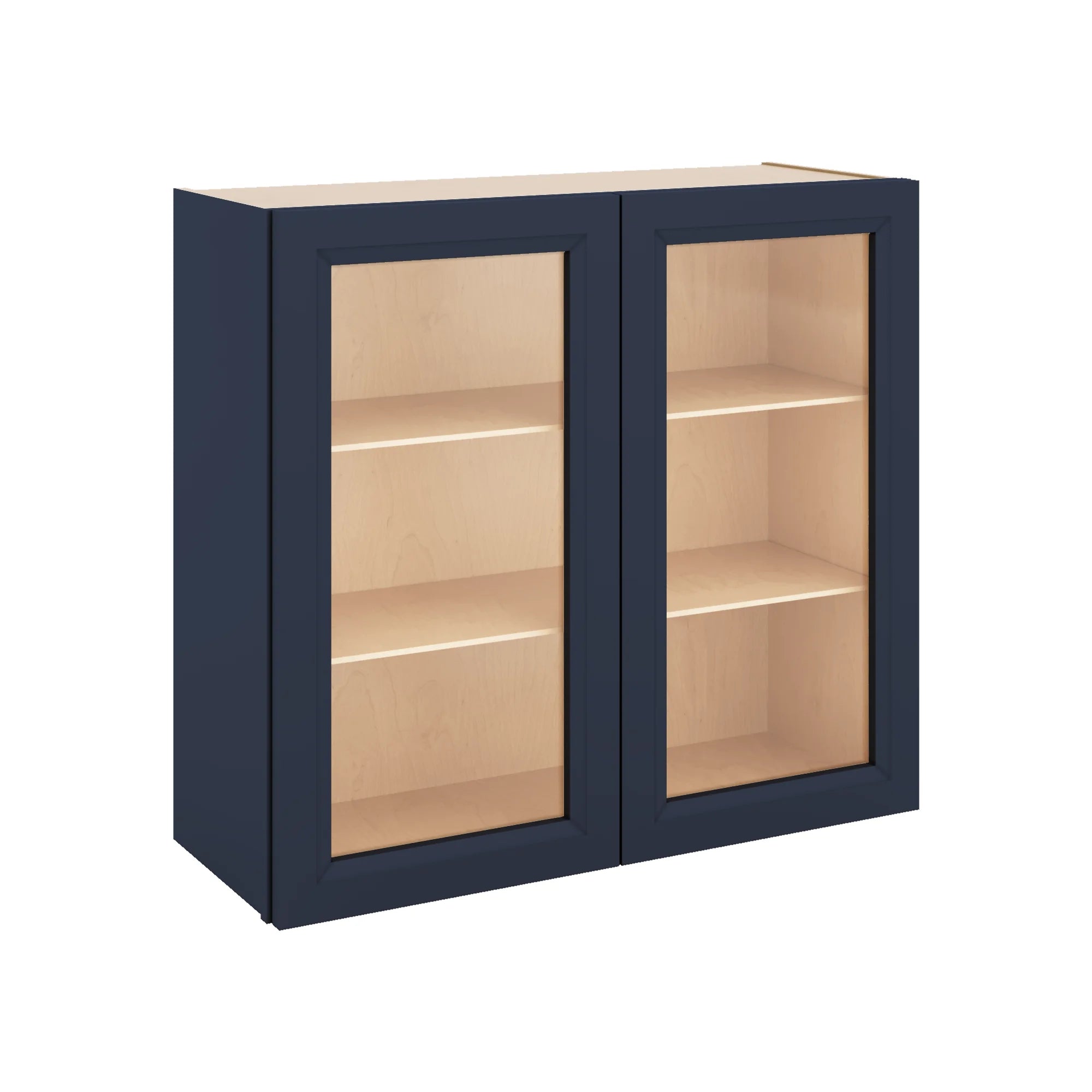J&K Naval B7 Wall Glass Cabinet - 33" W x 30" H (No Glass Insert)