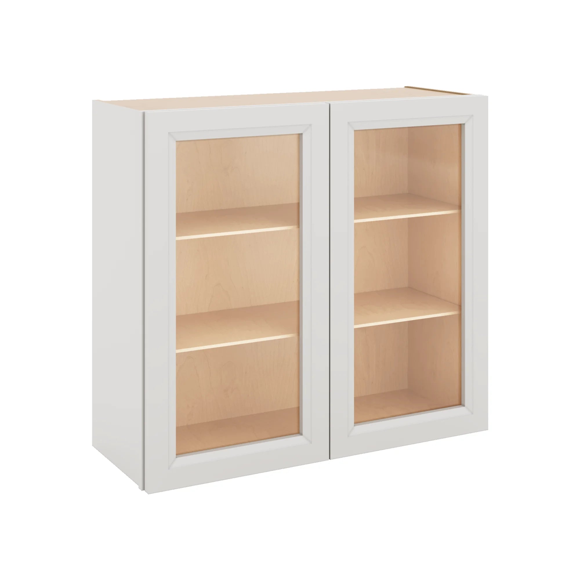 J&K Pure B5 Wall Glass Cabinet - 33" W x 30" H (No Glass Insert)