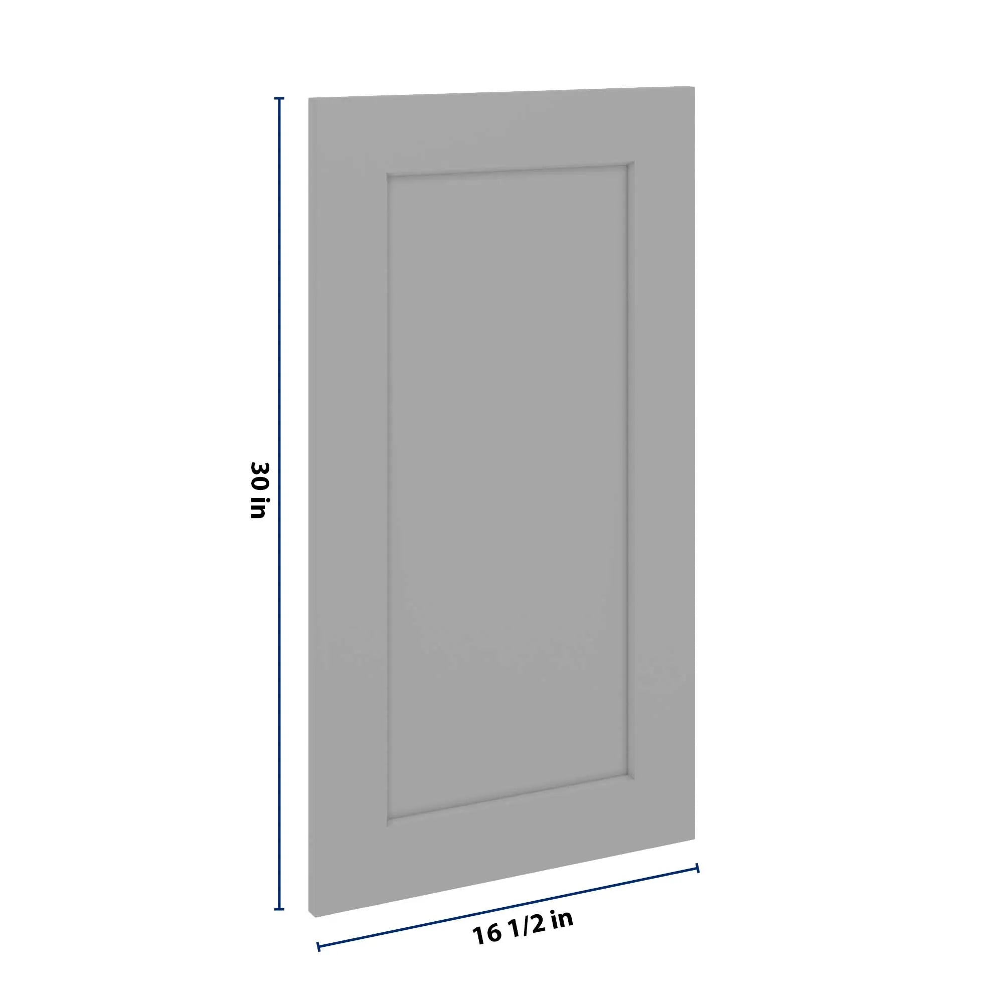 J&K Castle Grey S5 Dummy Insert Door Panel 16 1/2" W x 30" H