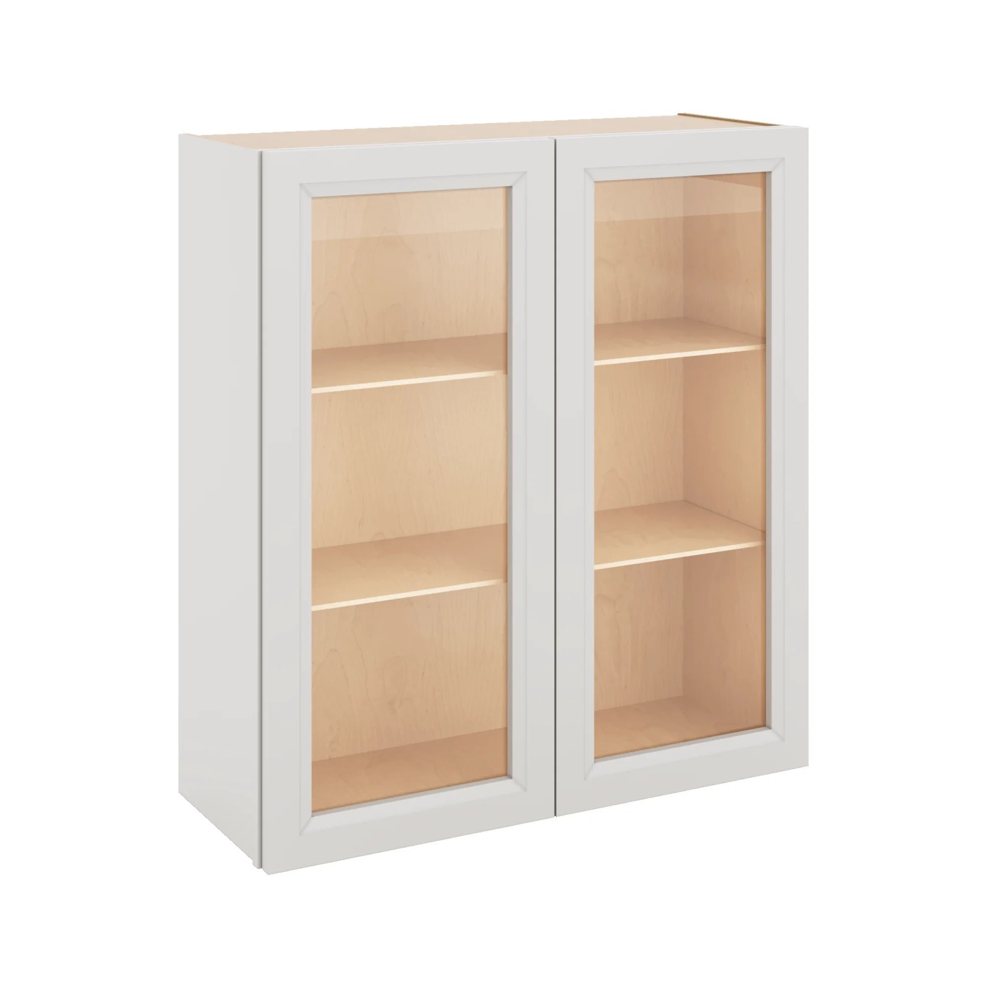 J&K Pure B5 Wall Glass Cabinet - 33" W x 36" H (No Glass Insert)