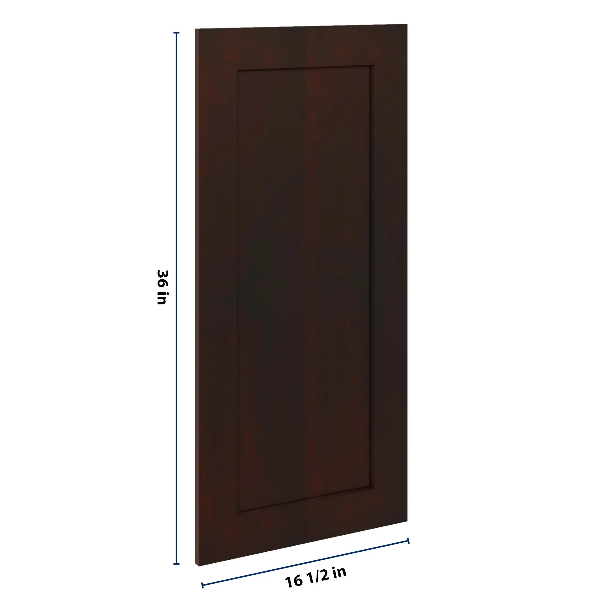 J&K Java Coffee S1 Dummy Insert Door Panel 16 1/2" W x 36" H