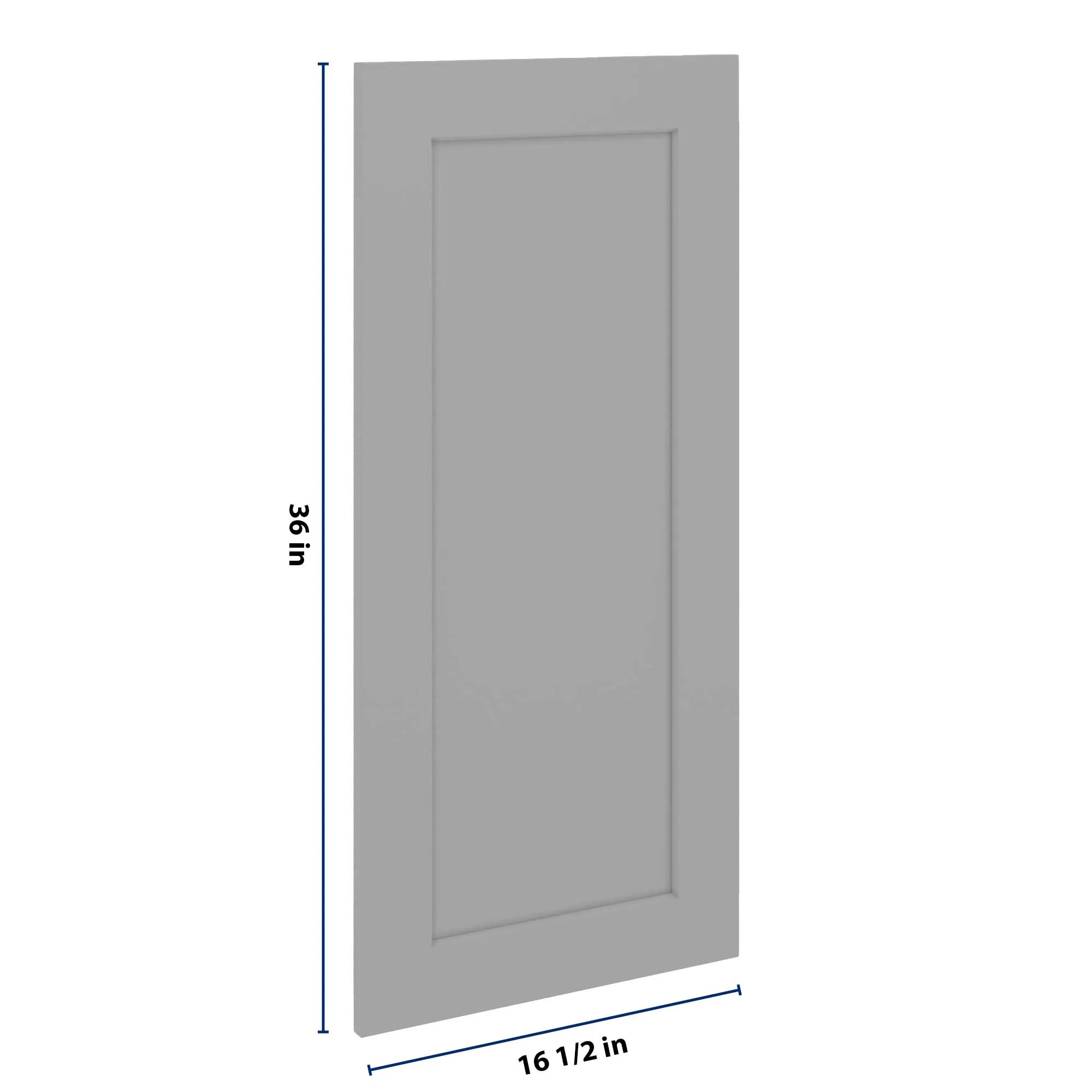 J&K Castle Grey S5 Dummy Insert Door Panel 16 1/2" W x 36" H