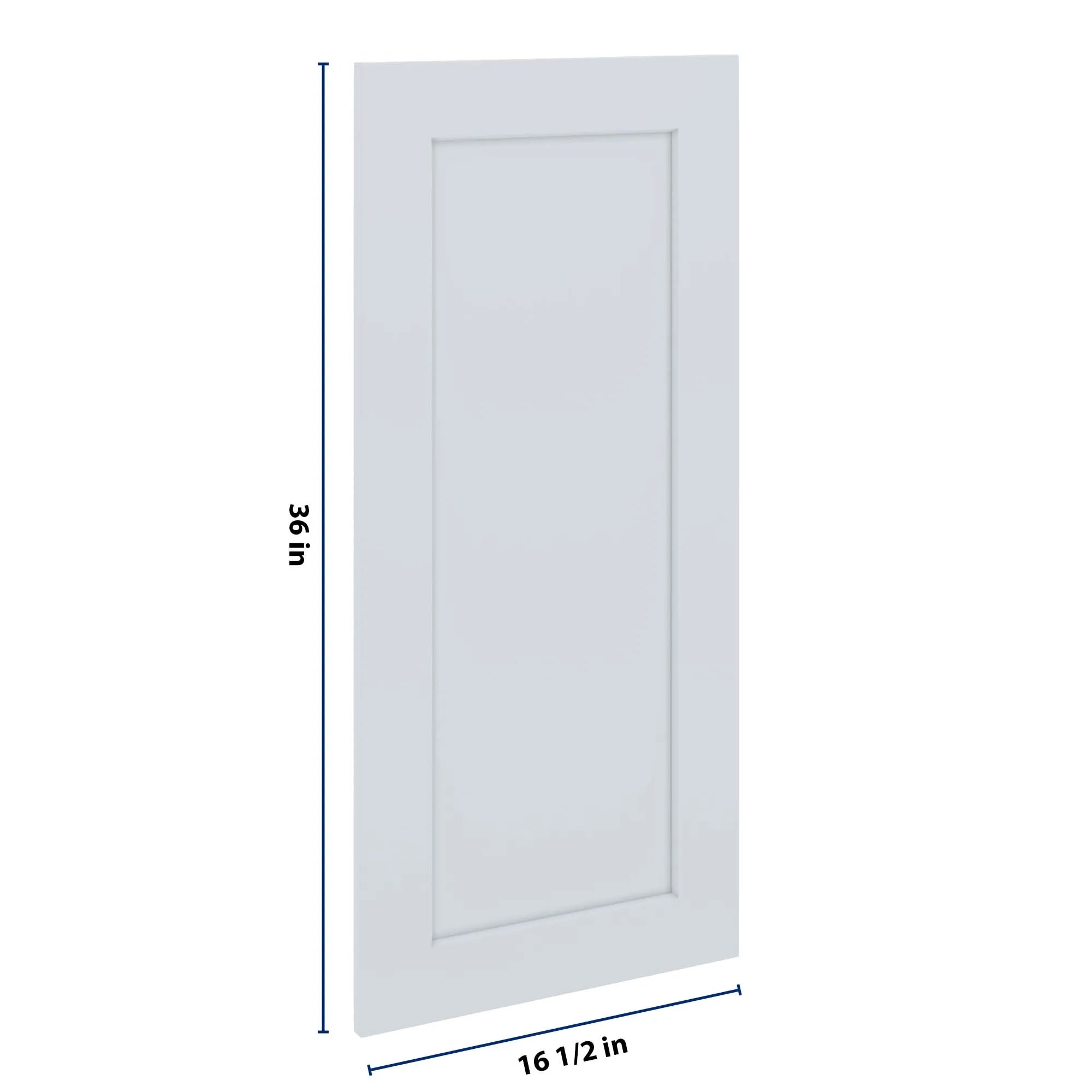 J&K White Shaker S8 Dummy Insert Door Panel 16 1/2" W x 36" H