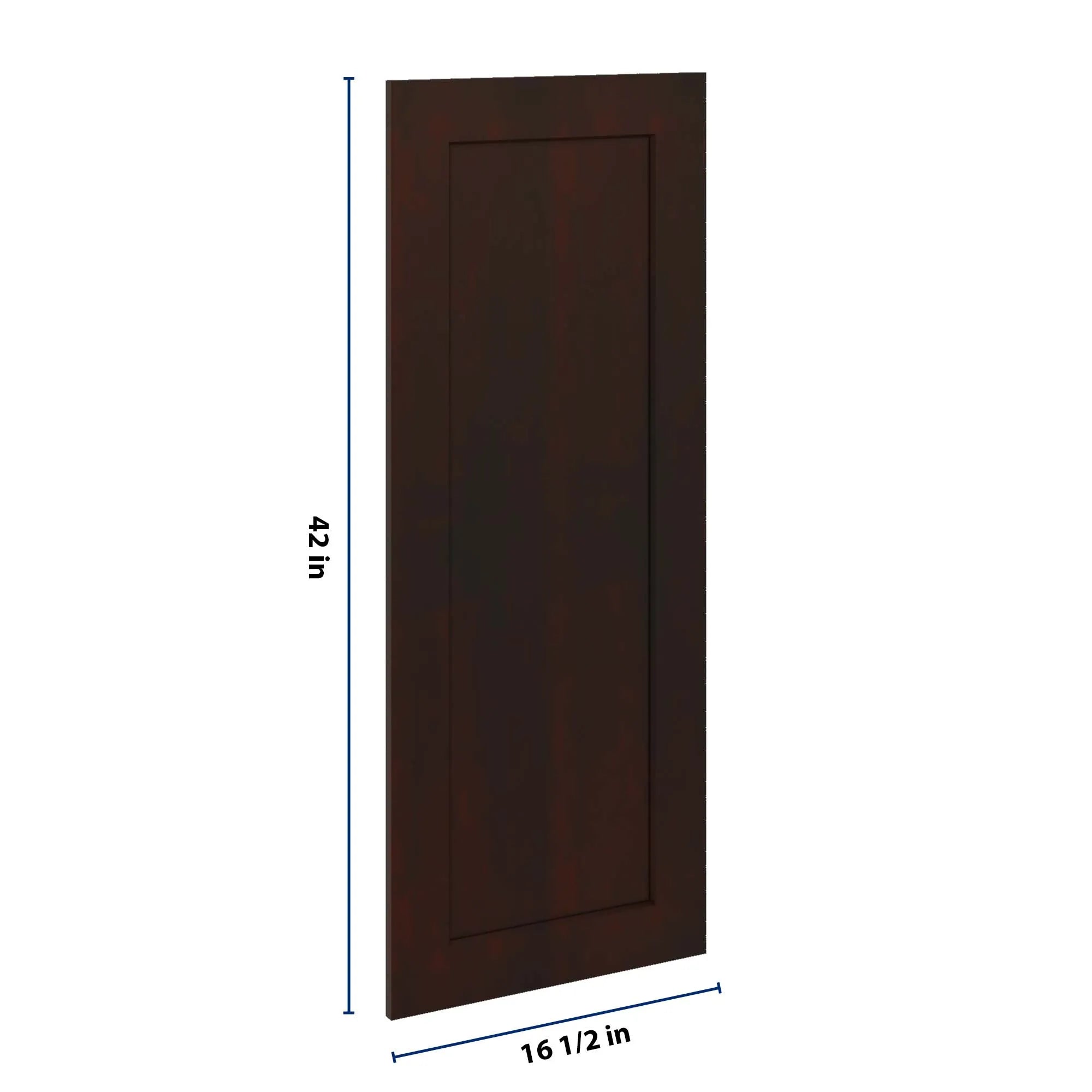 J&K Java Coffee S1 Dummy Insert Door Panel 16 1/2" W x 42" H