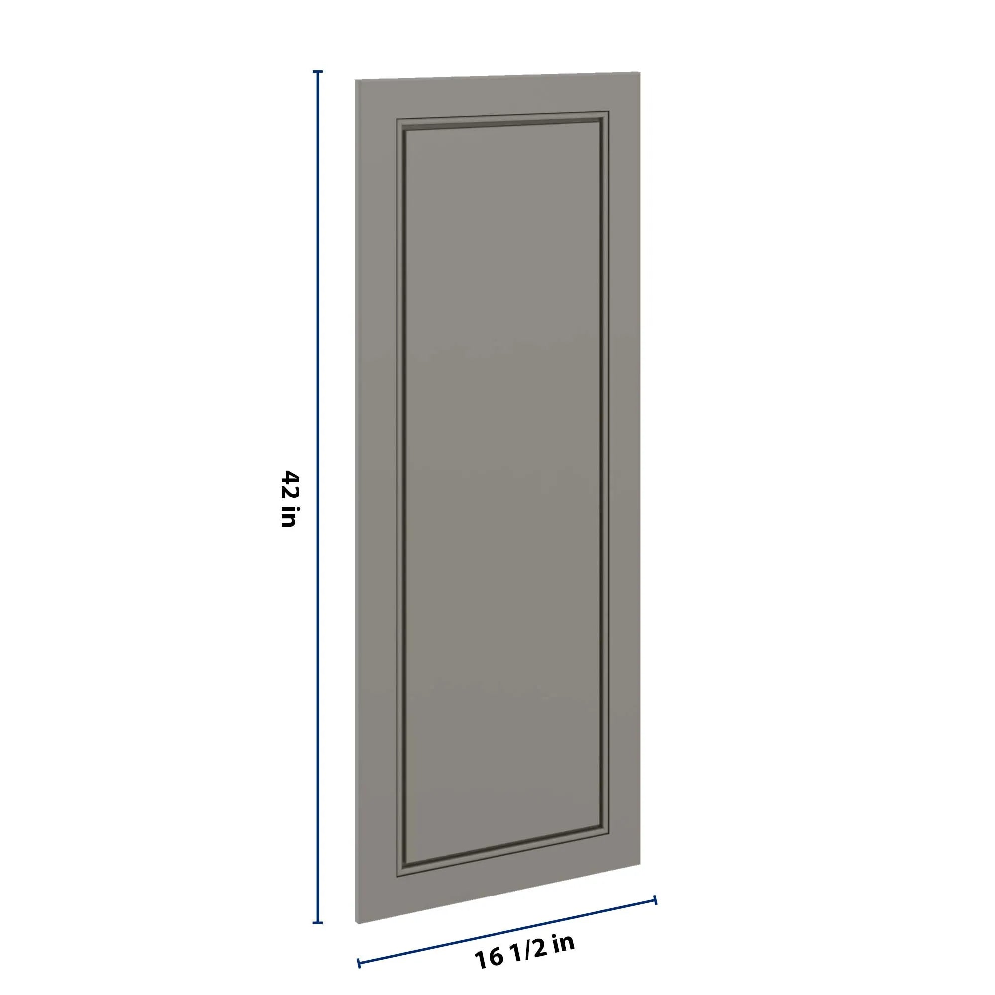 J&K Greige K3 Dummy Insert Door Panel 16 1/2" W x 42" H