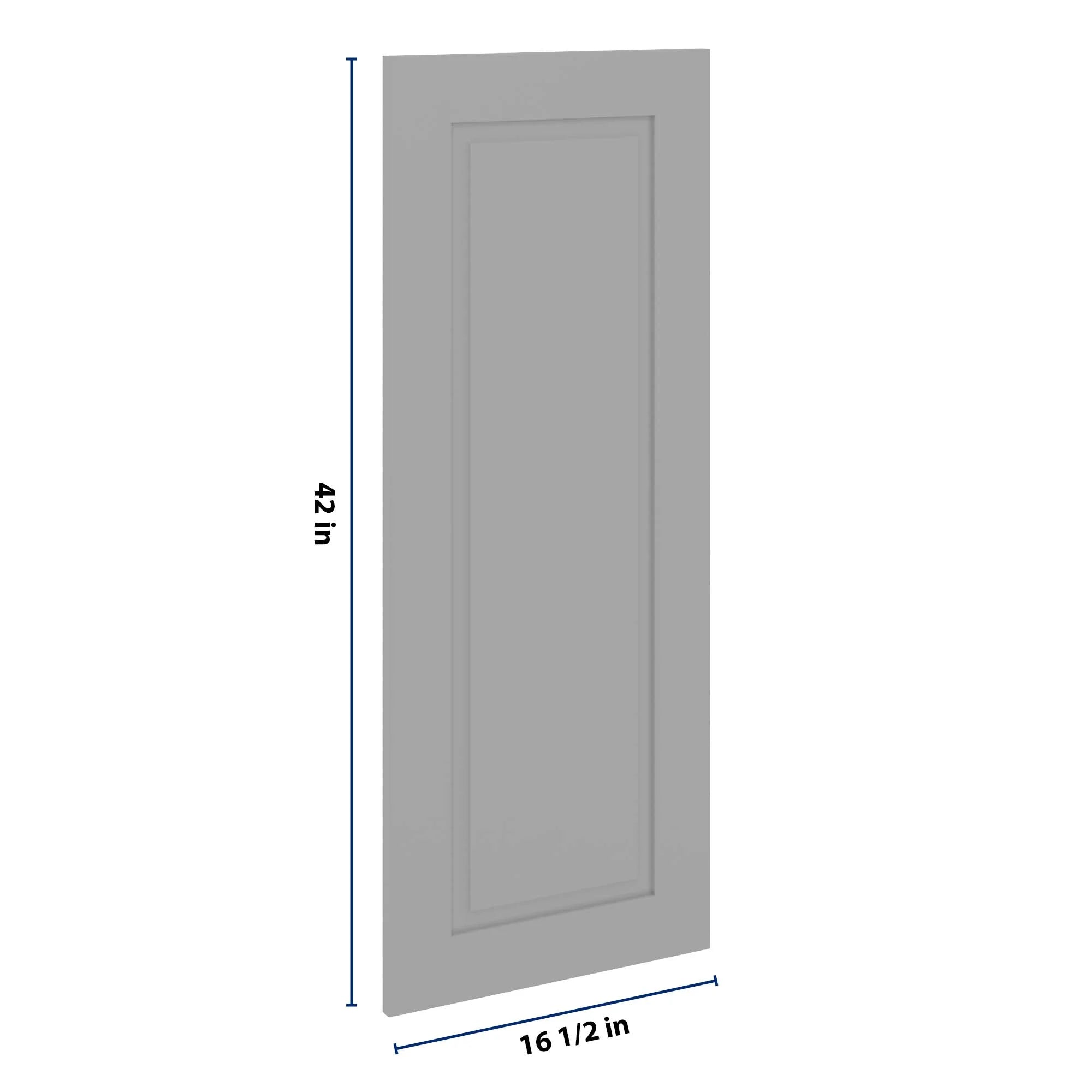 J&K Castle Grey S5 Dummy Insert Door Panel 16 1/2" W x 42" H