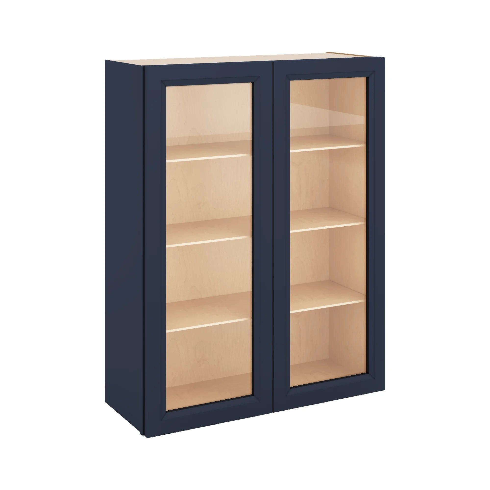 J&K Naval B7 Wall Glass Cabinet - 33" W x 42" H (No Glass Insert)