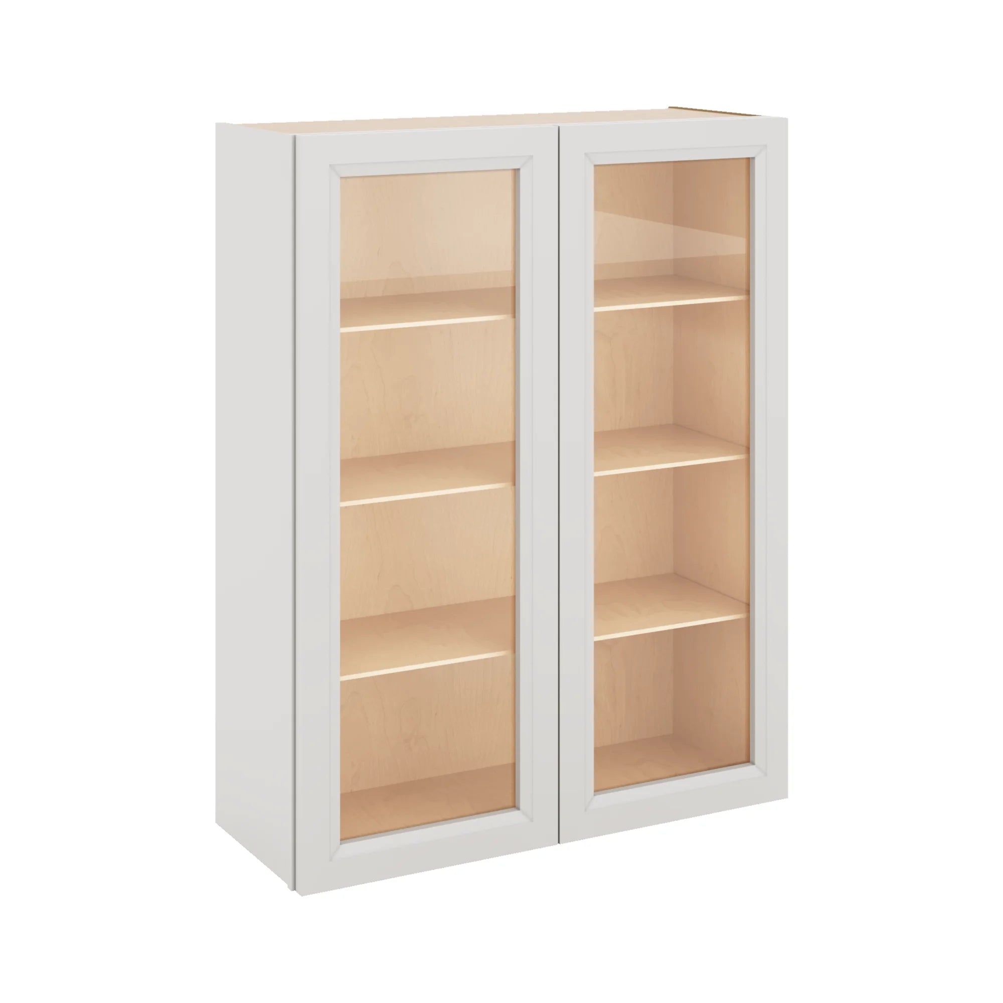 J&K Pure B5 Wall Glass Cabinet - 33" W x 42" H (No Glass Insert)