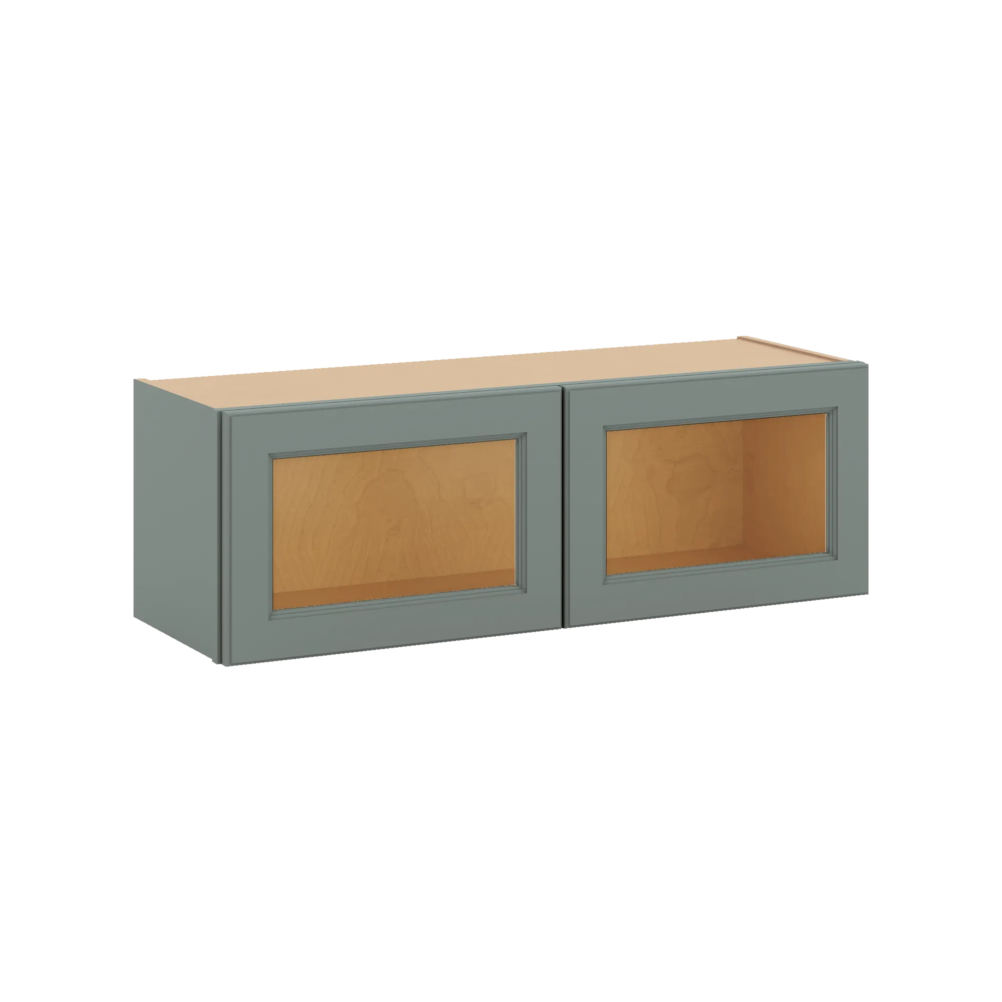 J&K Sage E3 Wall Glass Cabinet - 36" W x 12" H (No Glass Insert)