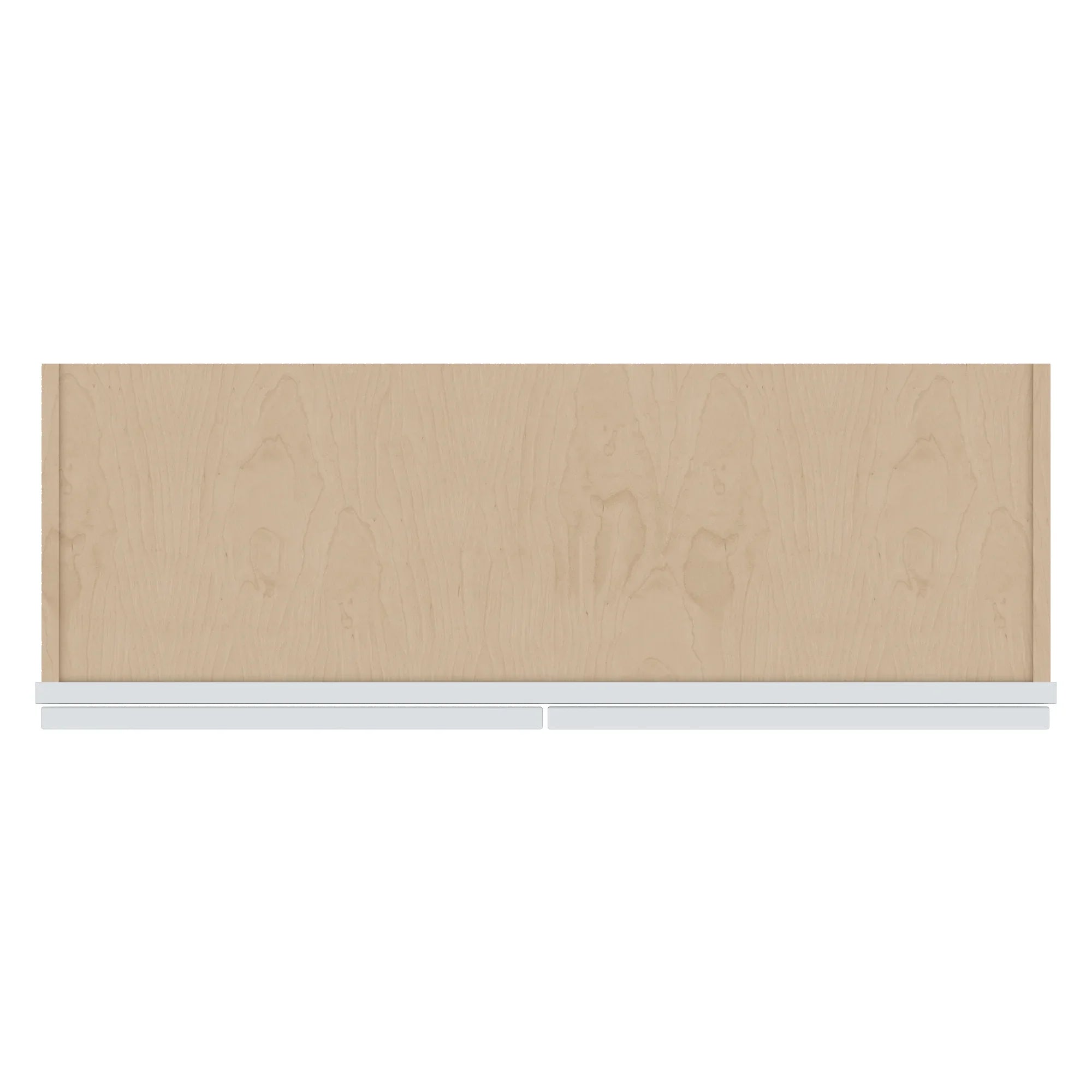 J&K White Shaker S8 Wall Glass Cabinet   36" W x 30" H (No Glass Insert)