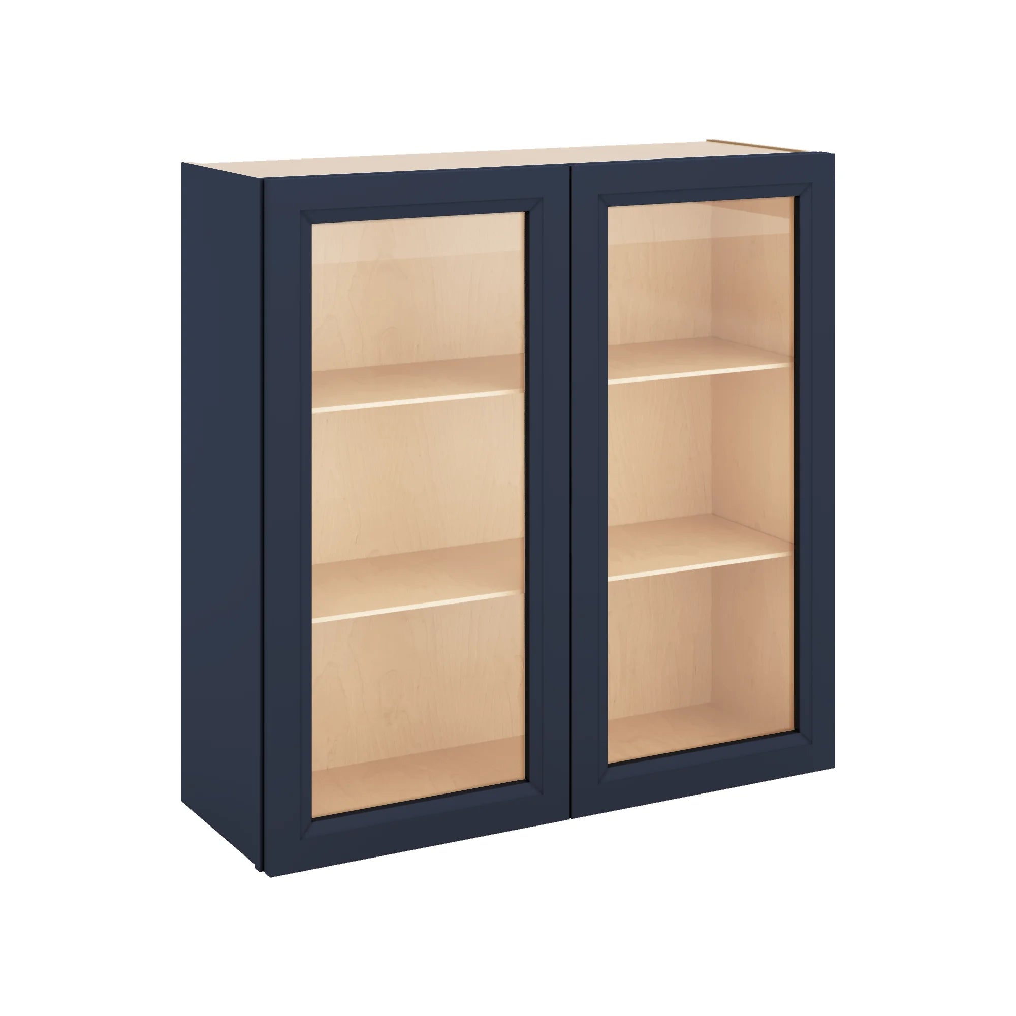J&K Naval B7 Wall Glass Cabinet - 36" W x 36" H (No Glass Insert)
