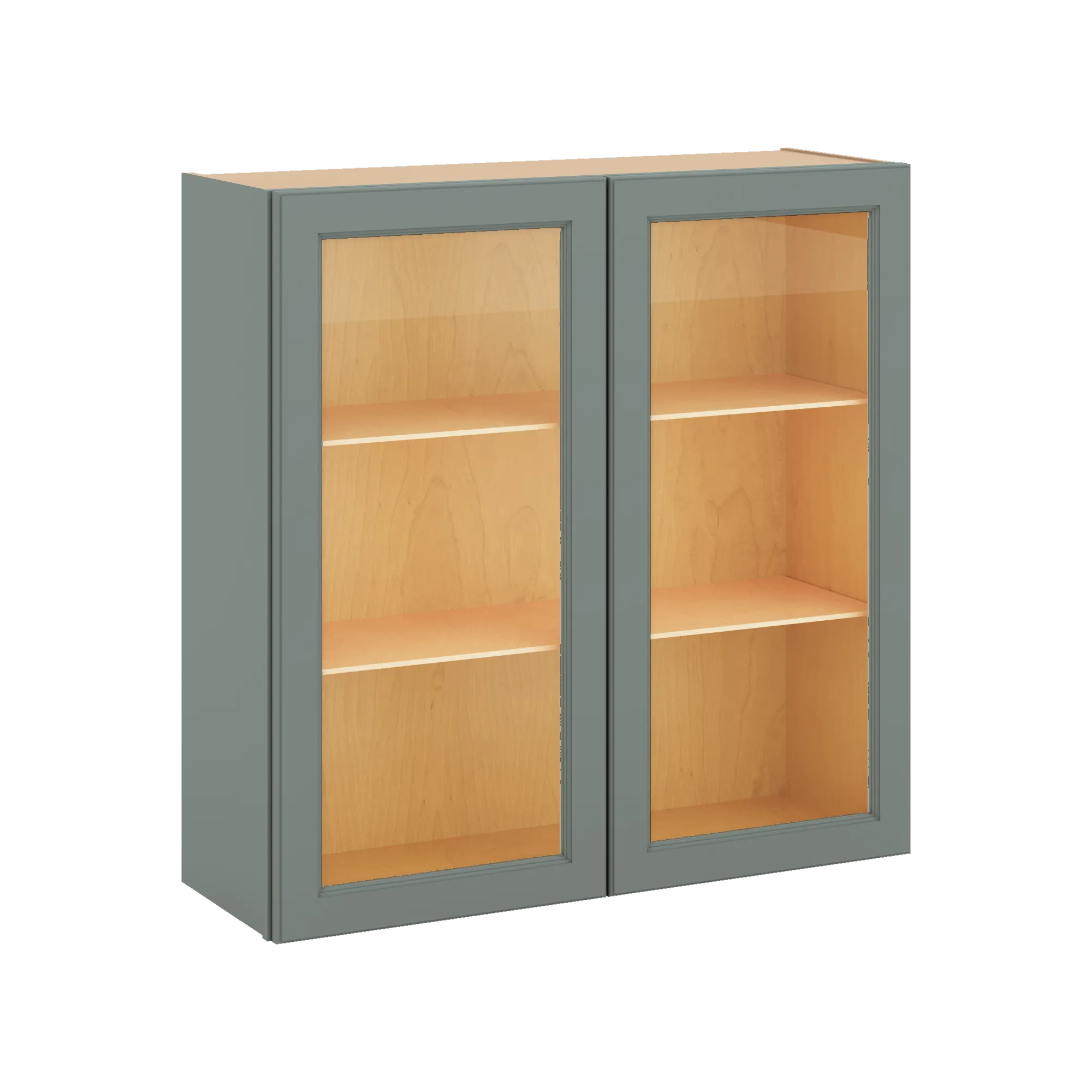 J&K Sage E3 Wall Glass Cabinet - 36" W x 36" H (No Glass Insert)